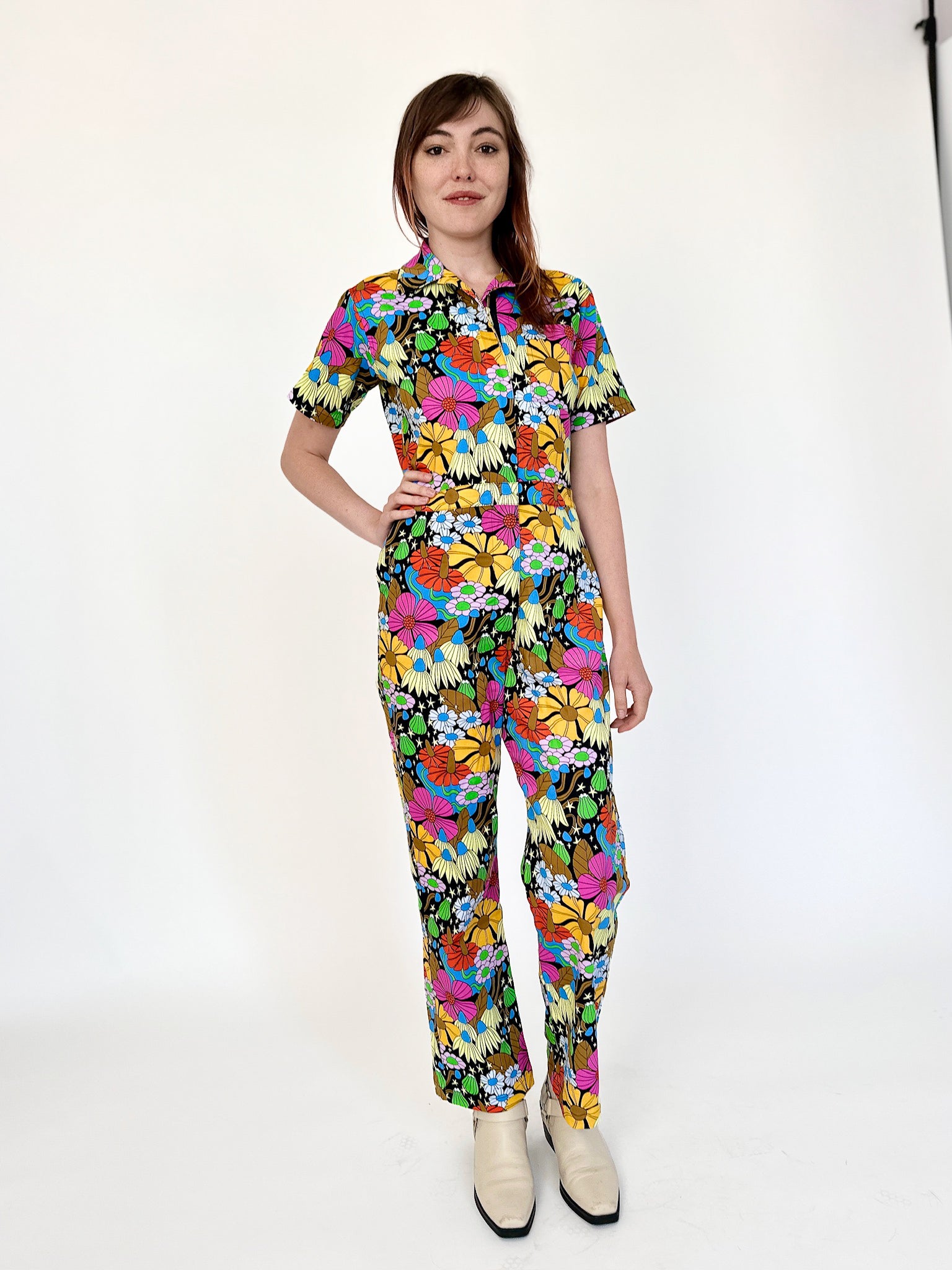 Twill Coveralls Cosmic Floral