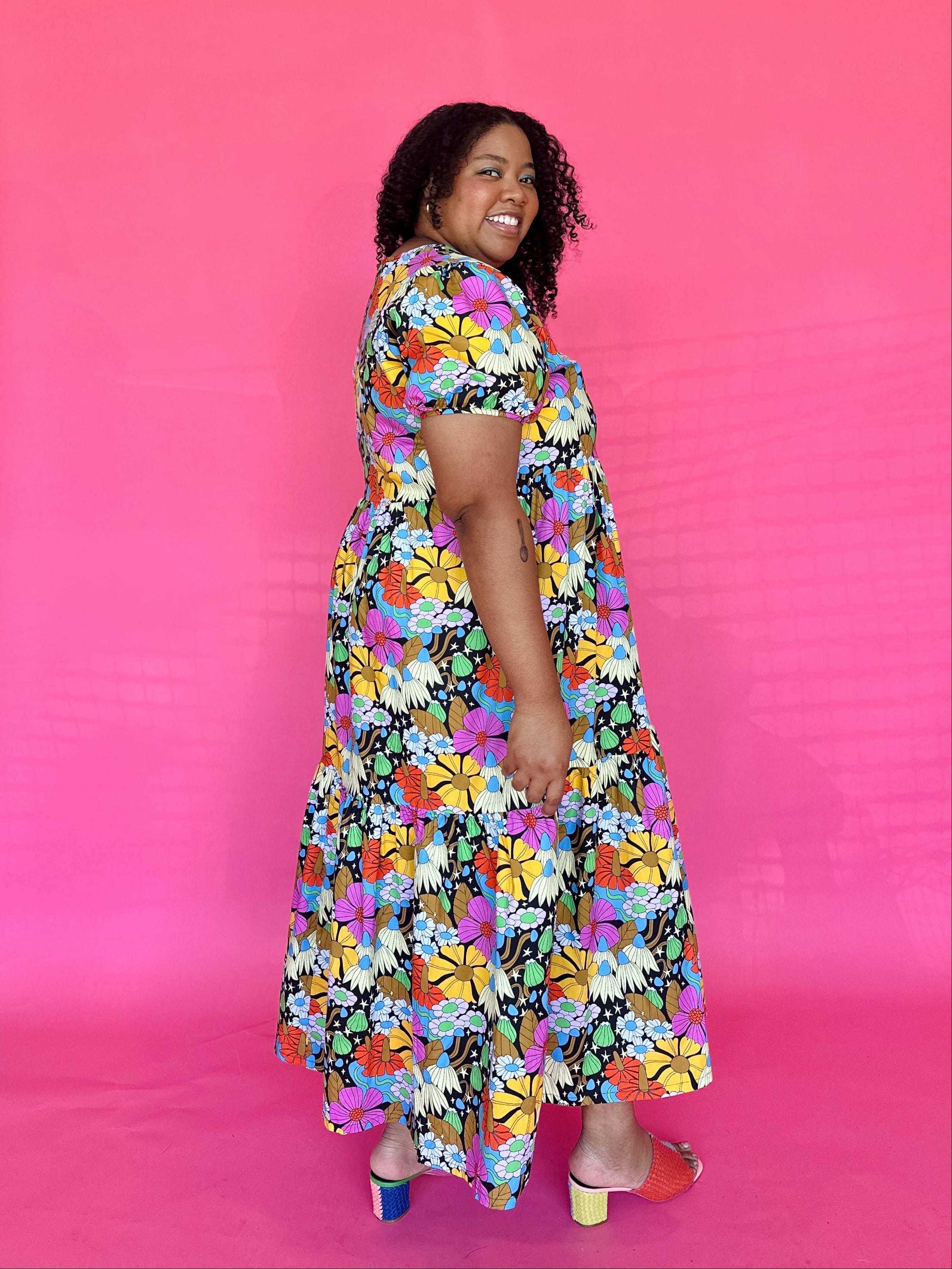 Inanna Dress Cosmic Floral