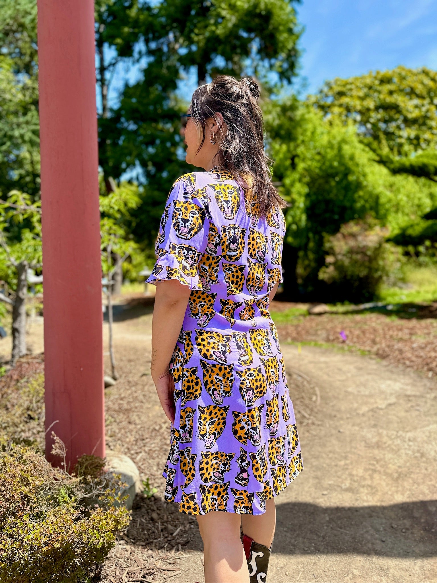 Winona Dress - Cheetah Head