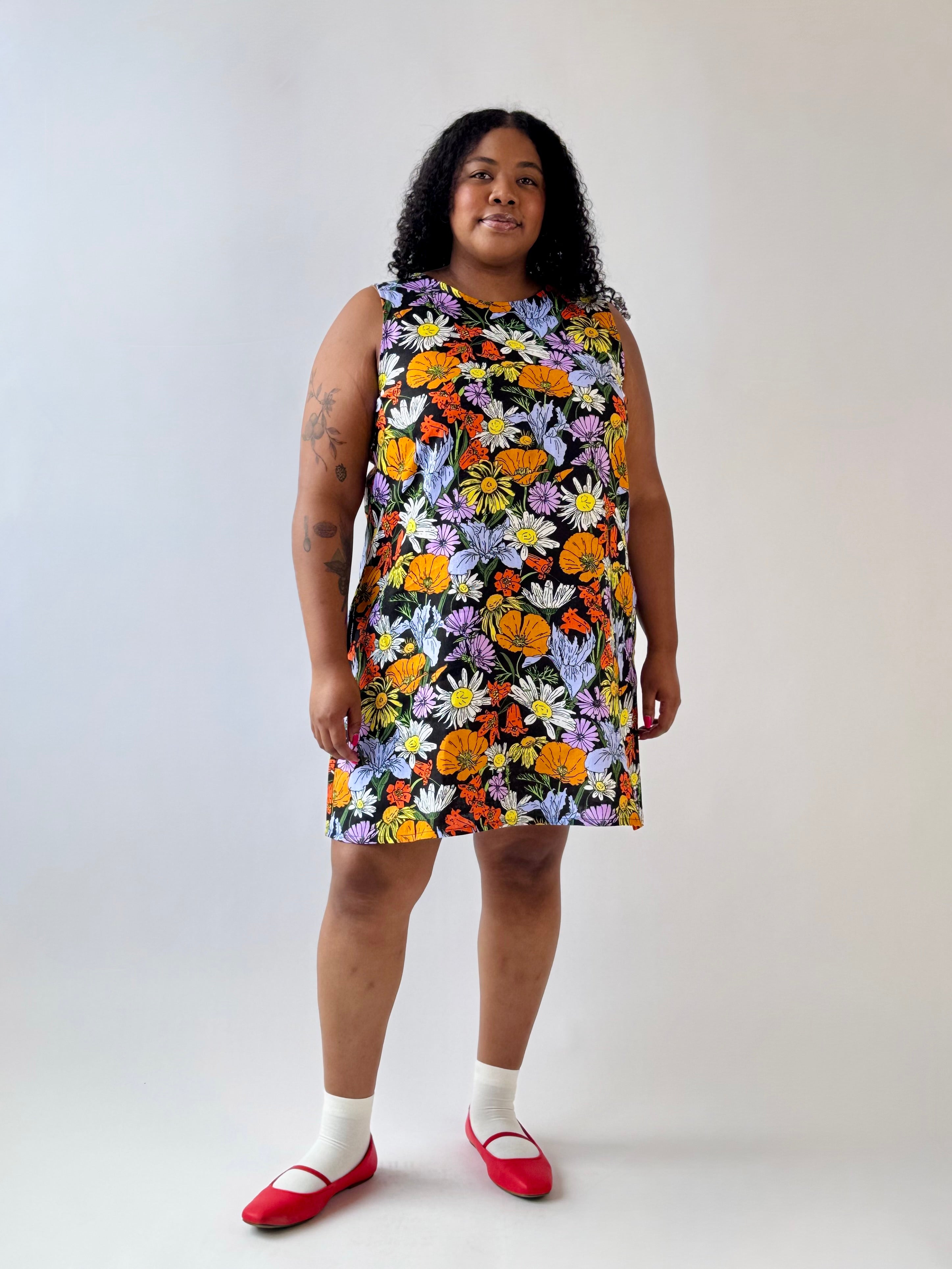 Linen Romy Dress Wildflowers