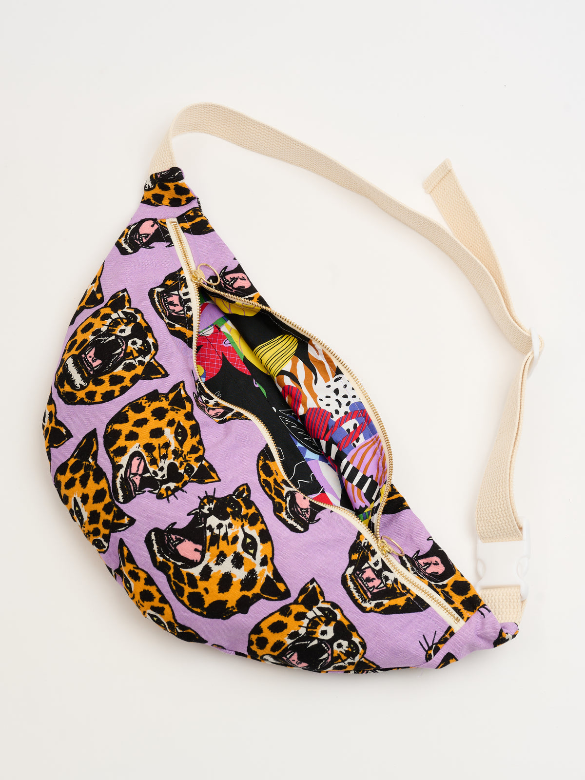 Mini Messenger Bag - Cheetah Head