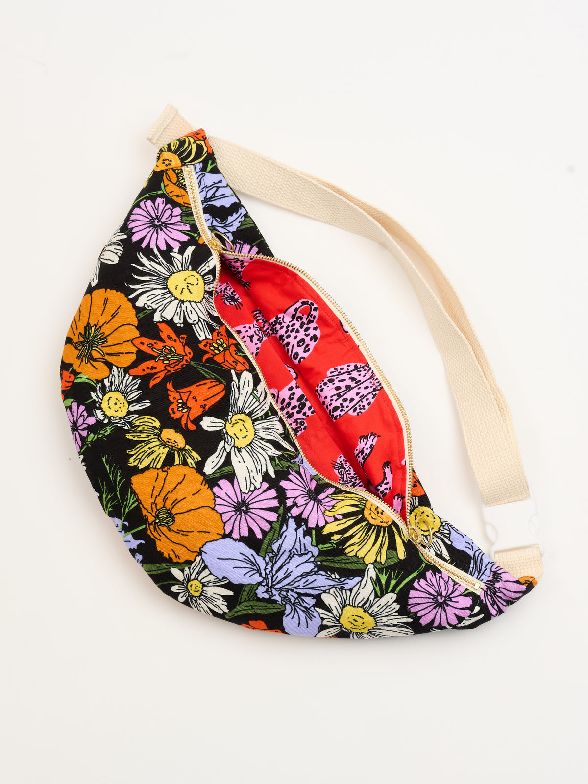 Mini Messenger Bag - Wildflowers