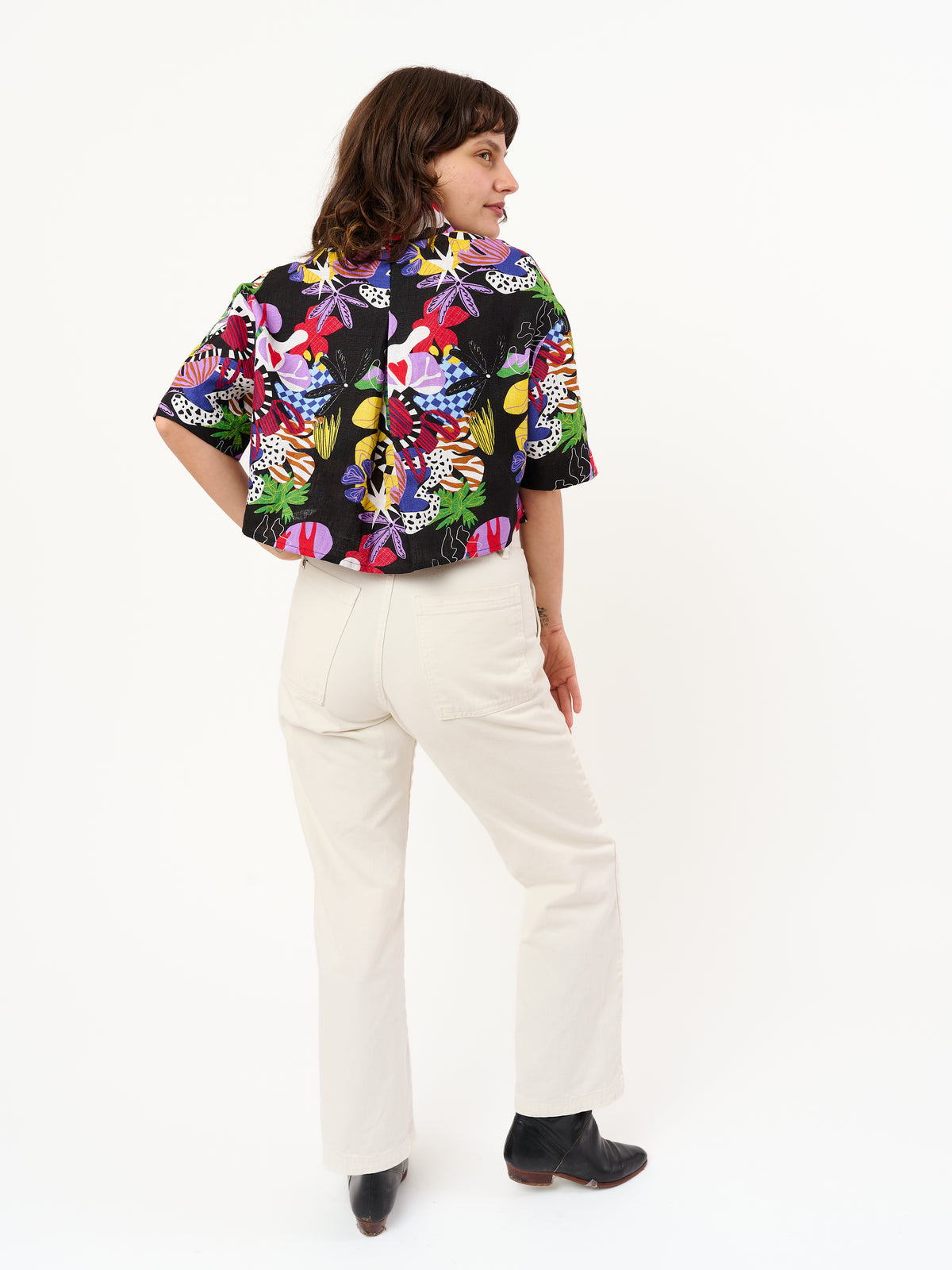 Linen Olivia Top Organic Chaos