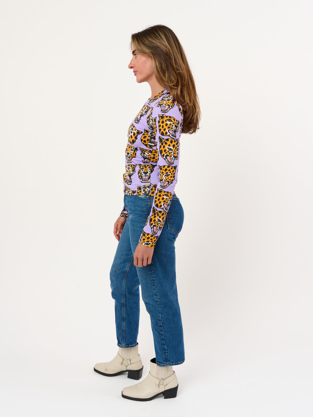 Long Sleeve Tee Cheetah Head
