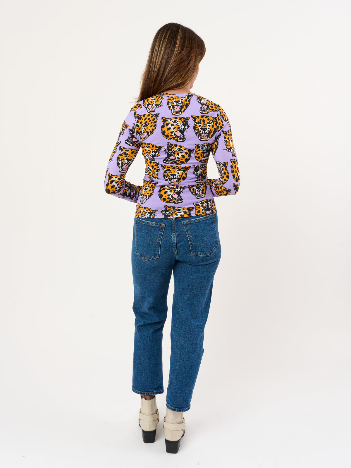 Long Sleeve Tee Cheetah Head