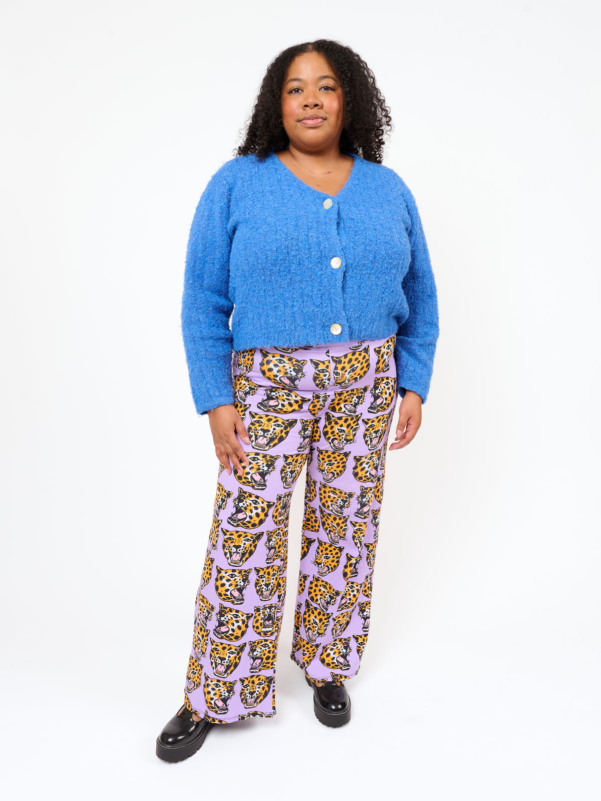 Palazzo Pant Cheetah Head
