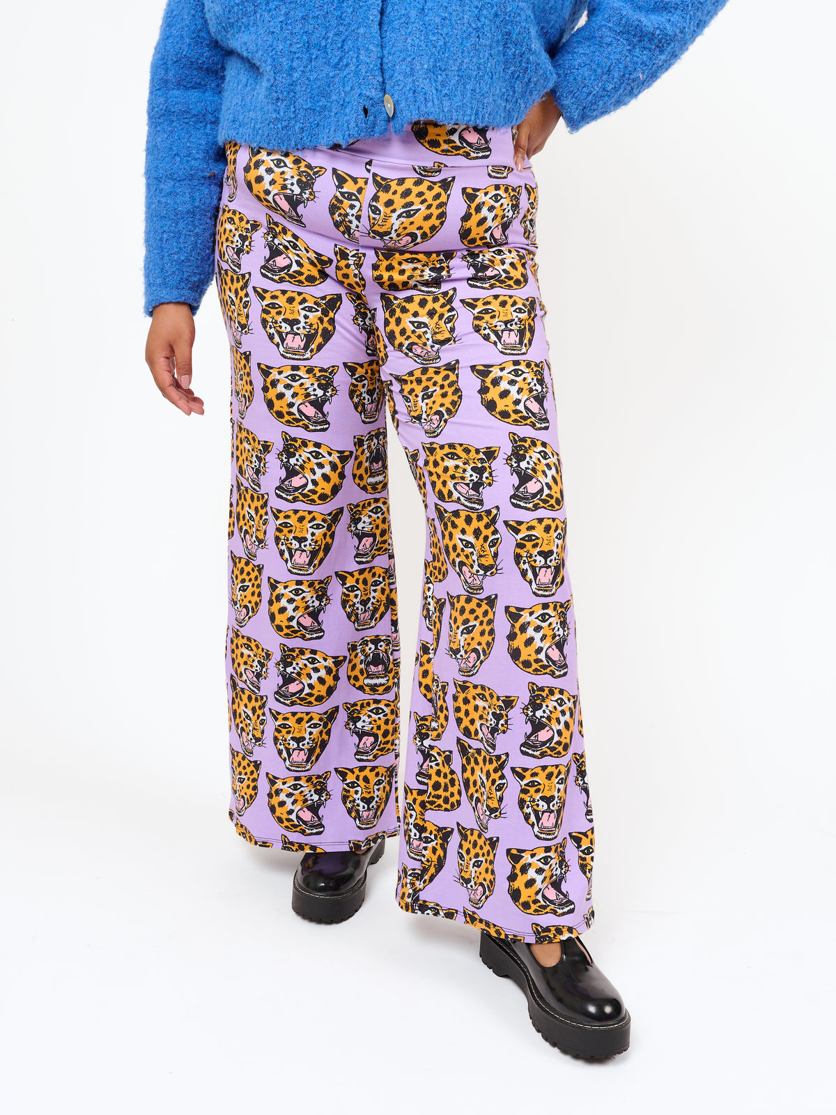 Palazzo Pant Cheetah Head