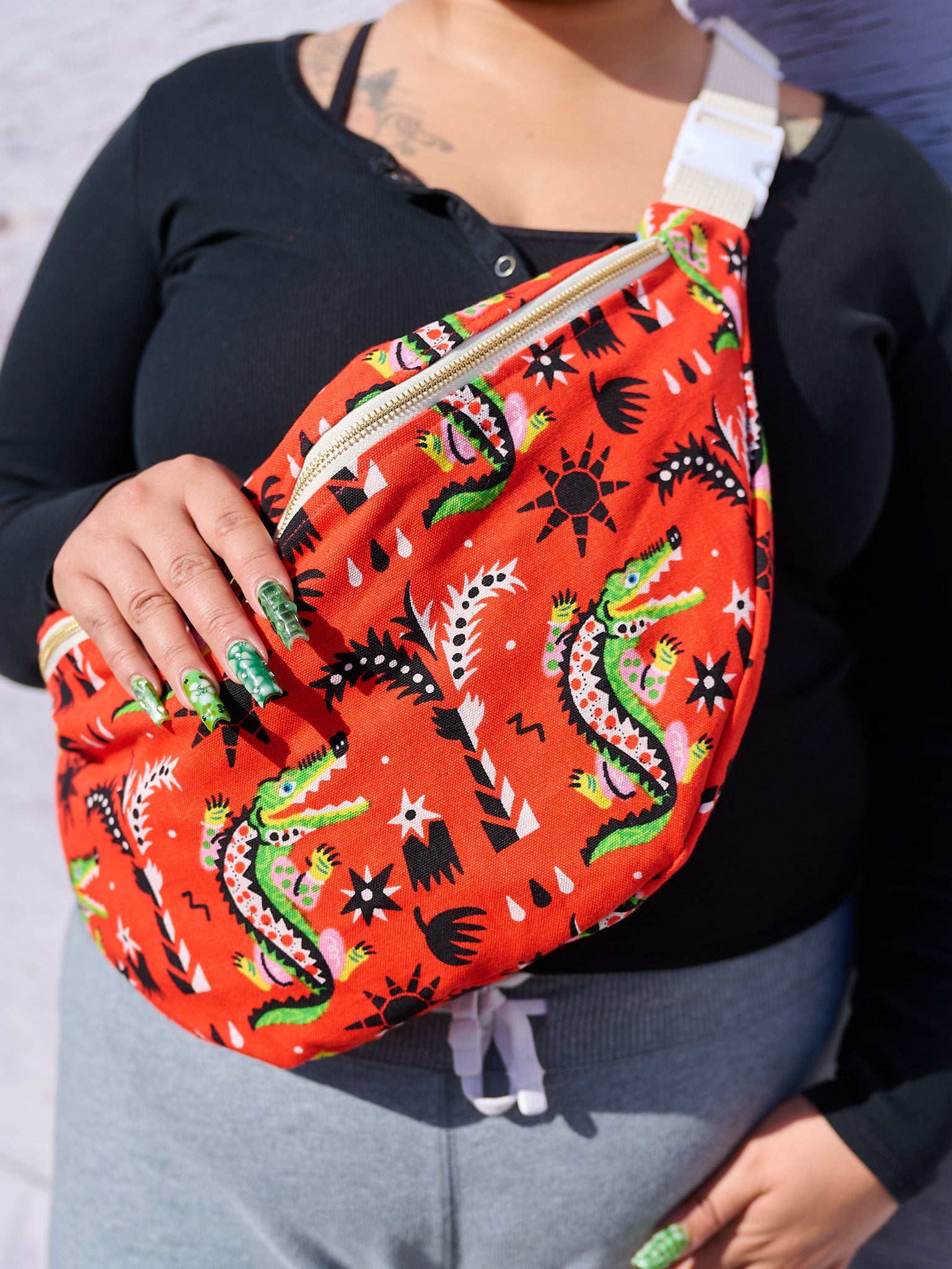 Mini Messenger Bag - Crocodilo