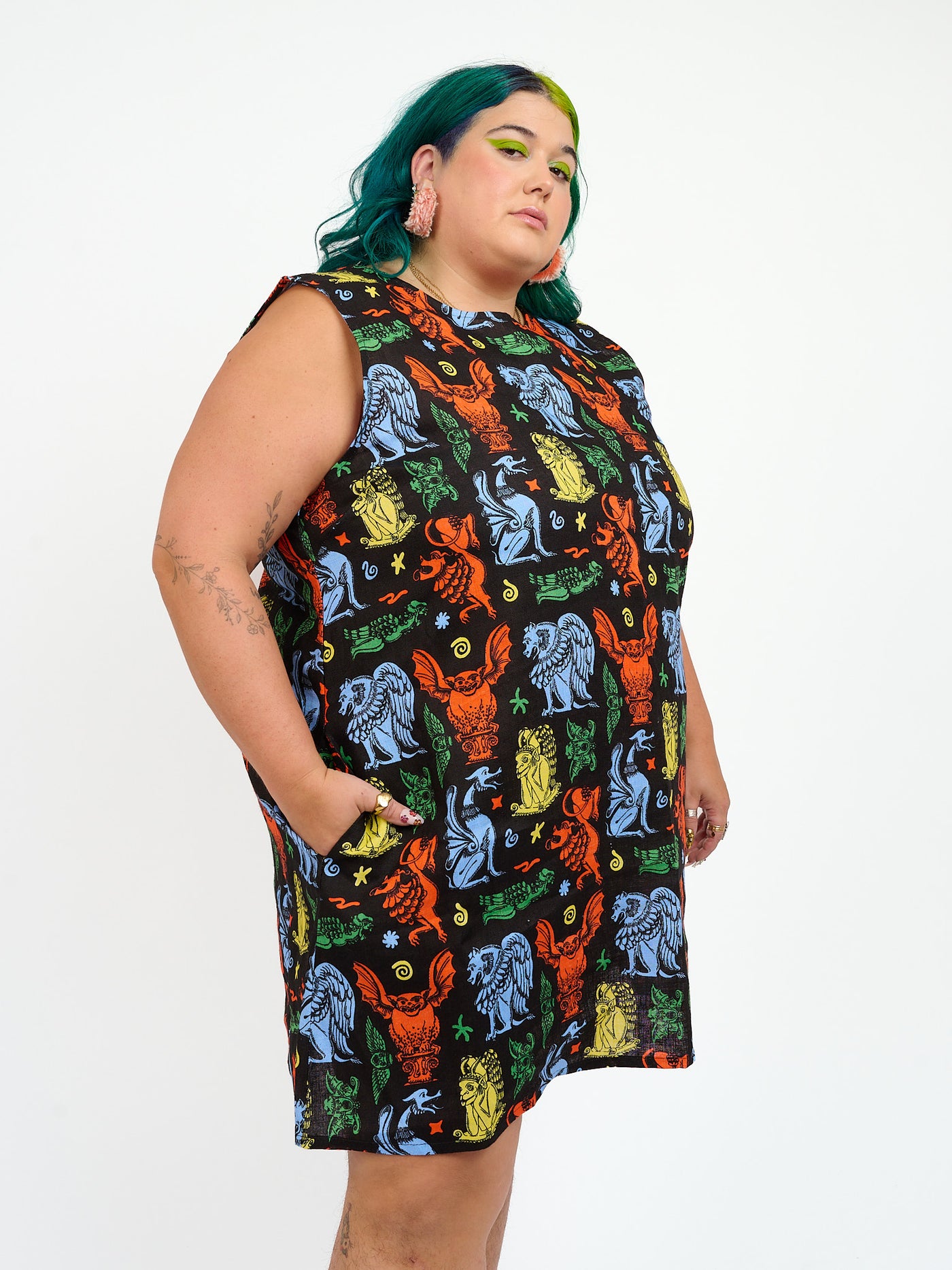 Linen Romy Dress Gargoyles