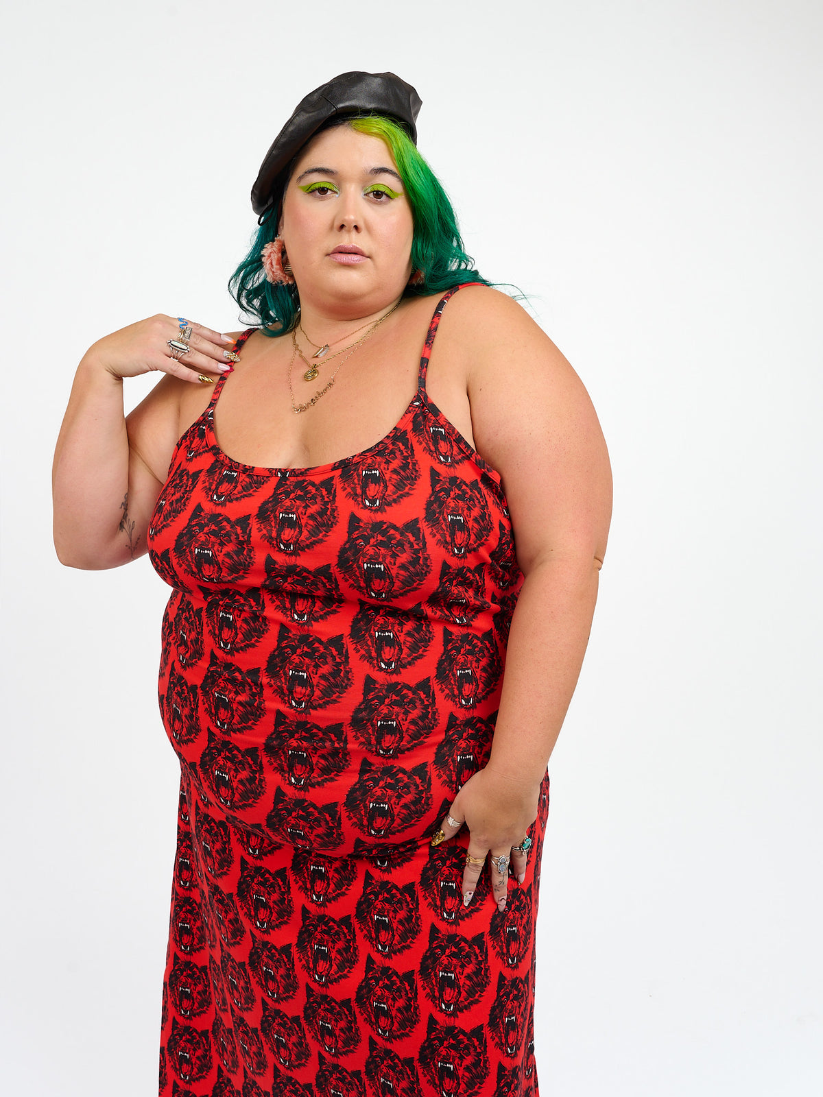 Spaghetti Slip Dress Wolverine