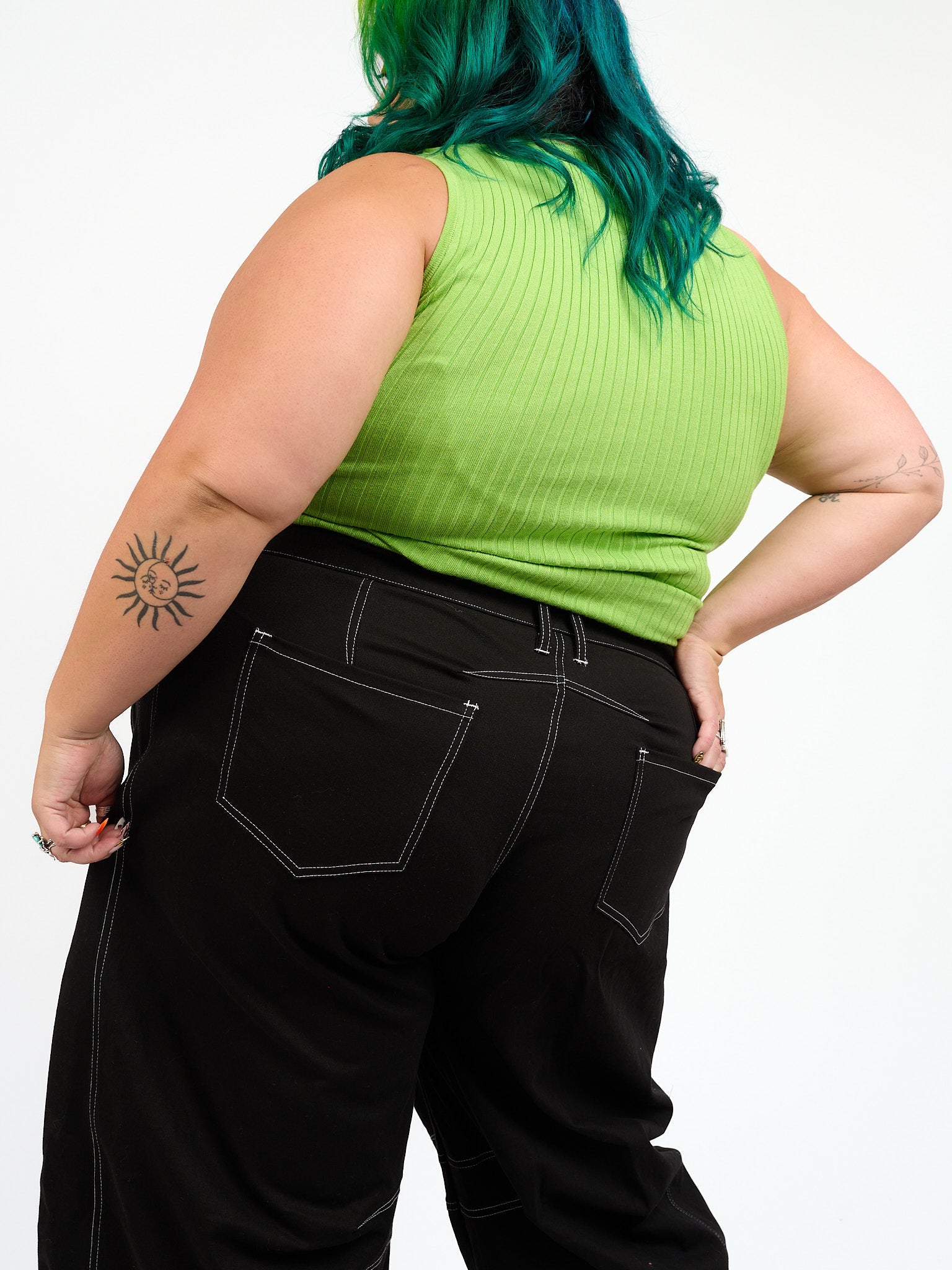 Barrel Pant Solid Black