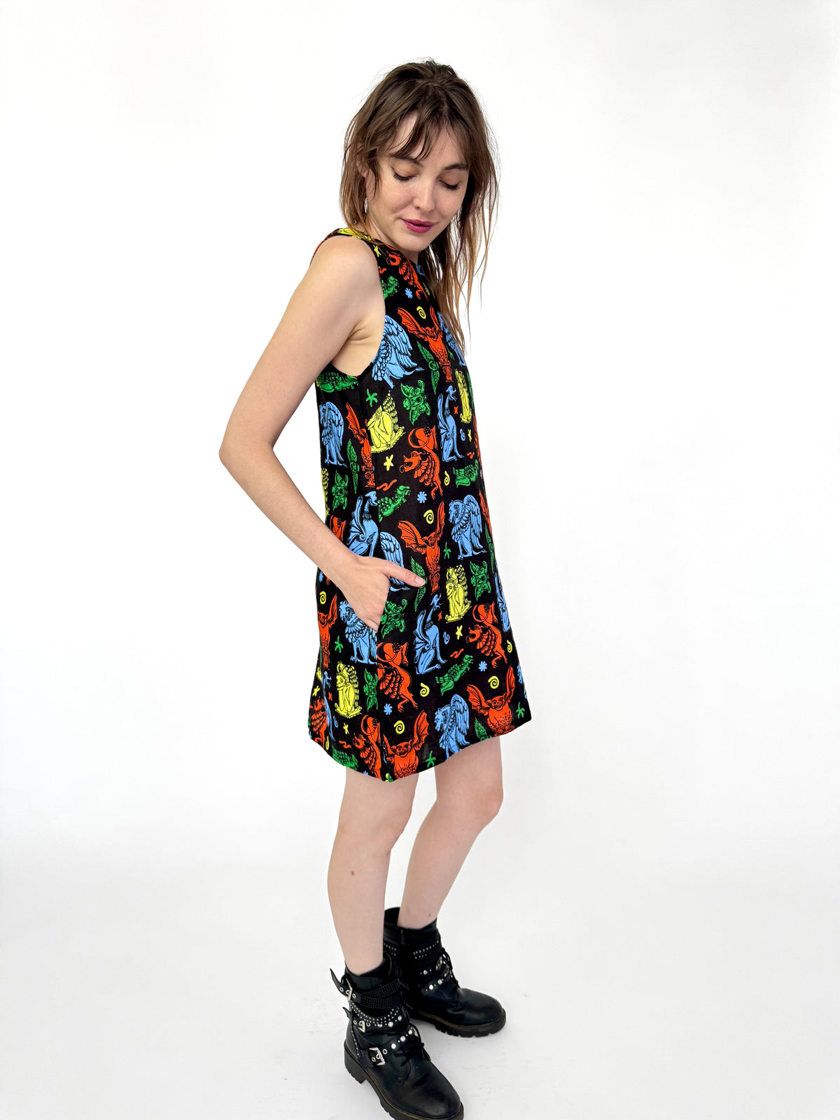 Linen Romy Dress Gargoyles
