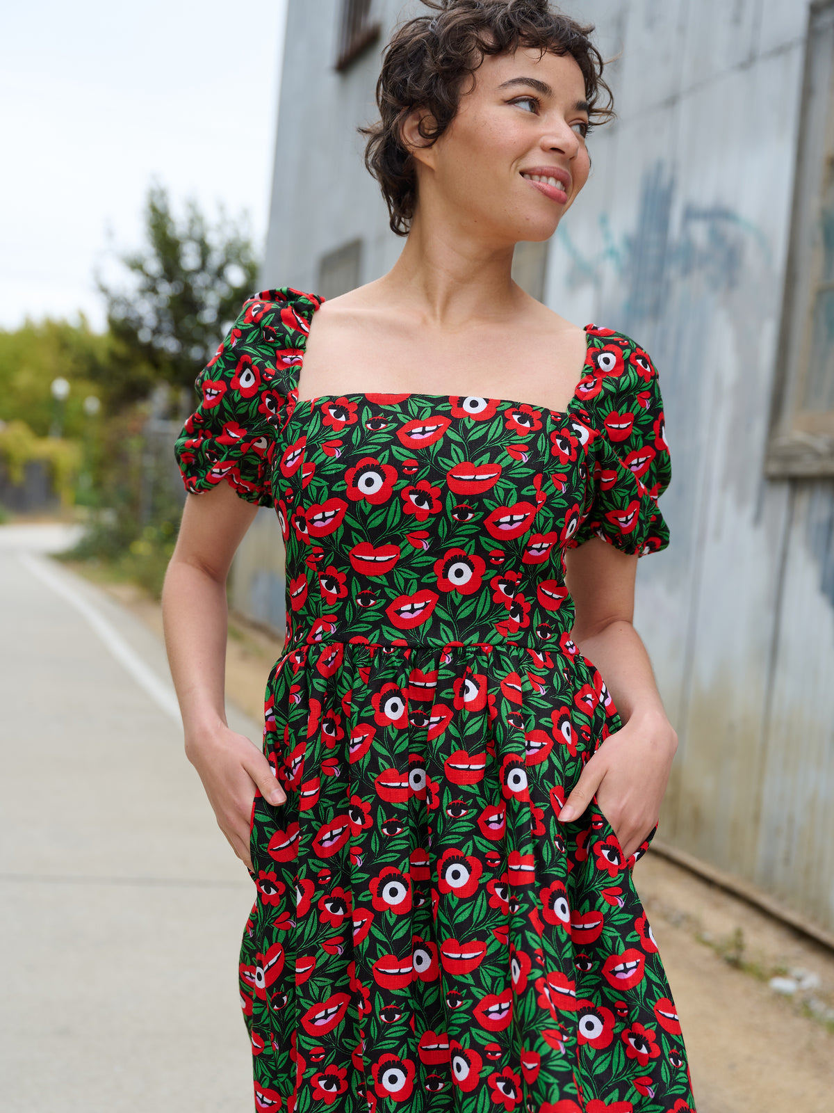 Linen Princess Dress Poison Ivy