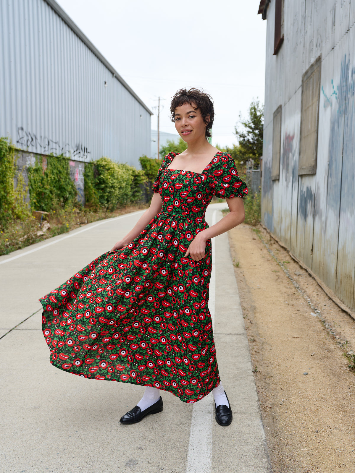 Linen Princess Dress Poison Ivy