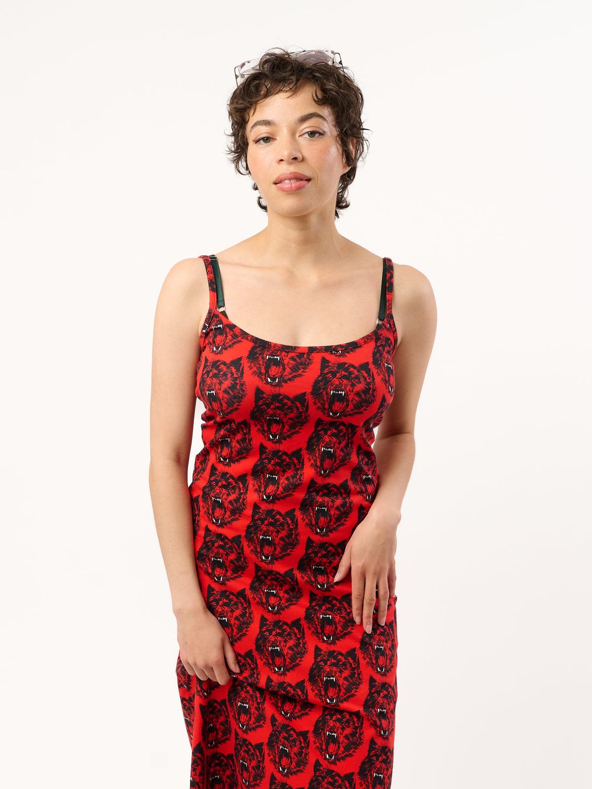 Spaghetti Slip Dress Wolverine