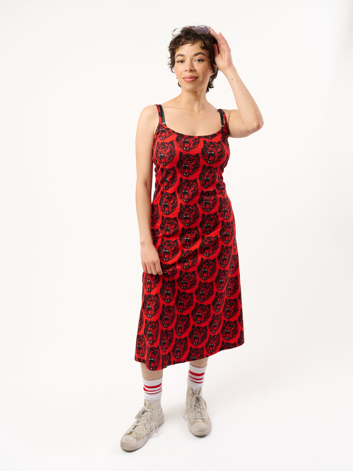 Spaghetti Slip Dress Wolverine
