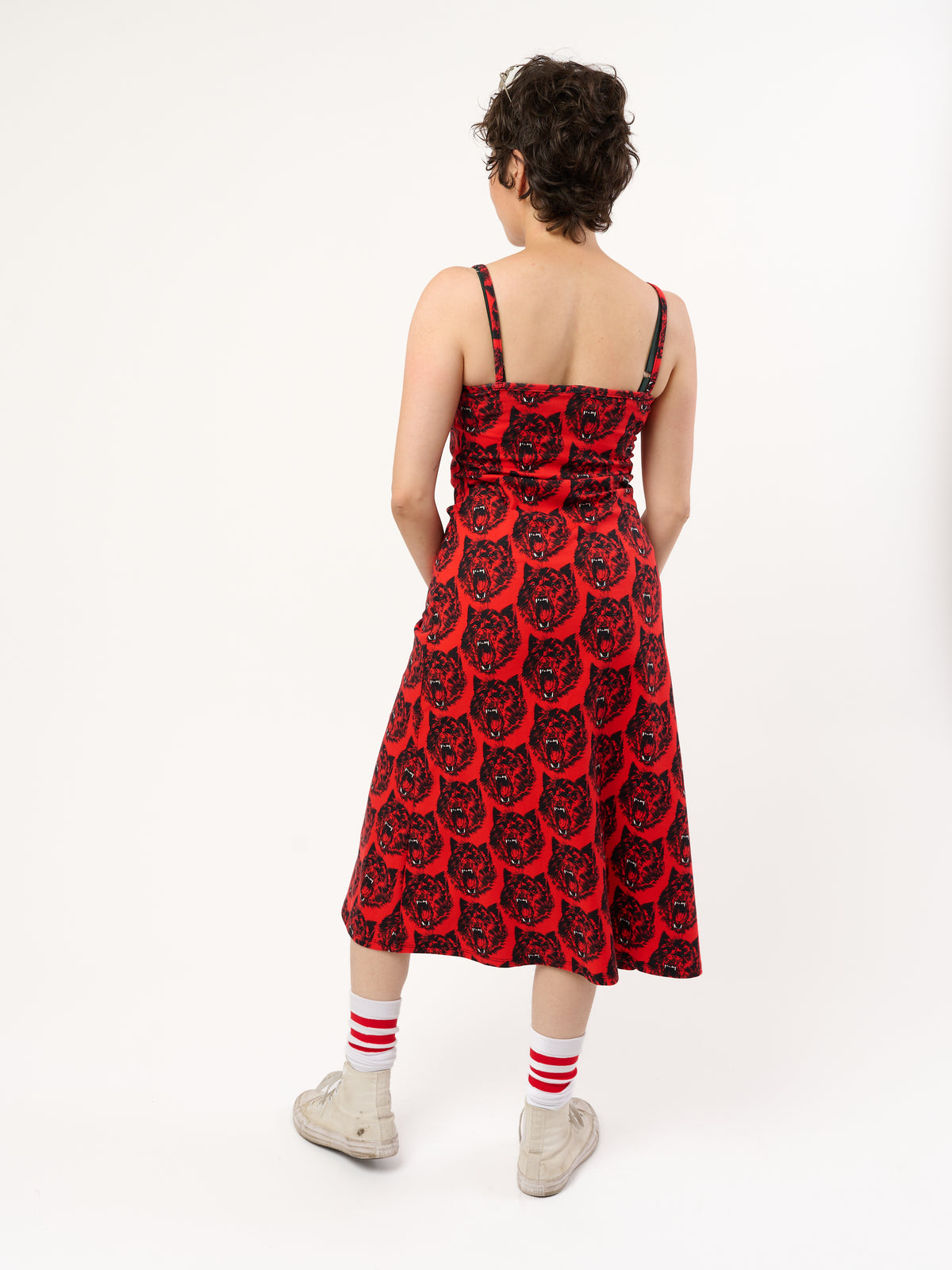 Spaghetti Slip Dress Wolverine