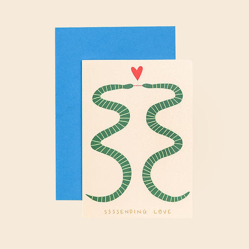 Sssending Love Snakes Card