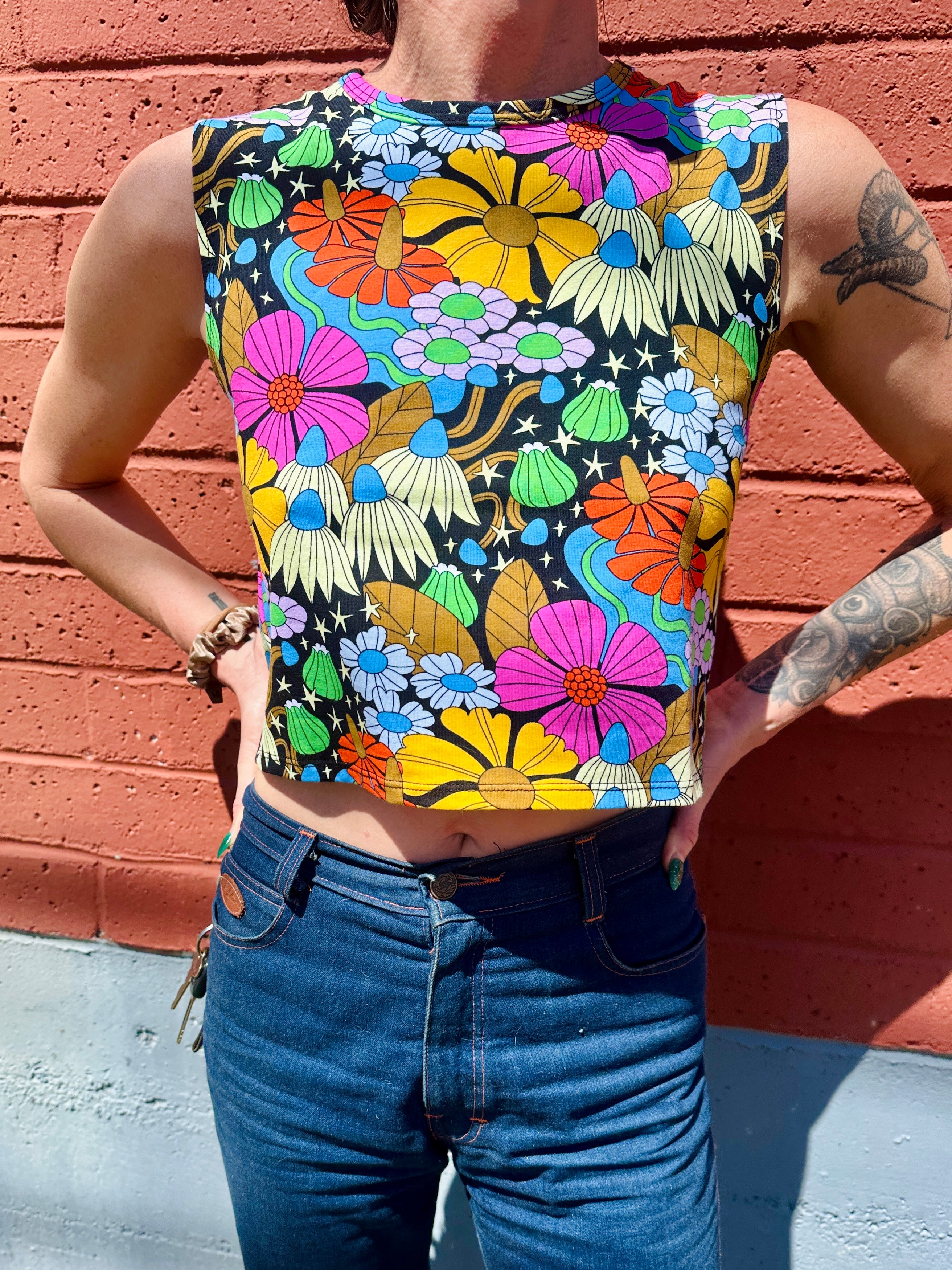 Summer Tank Cosmic Floral