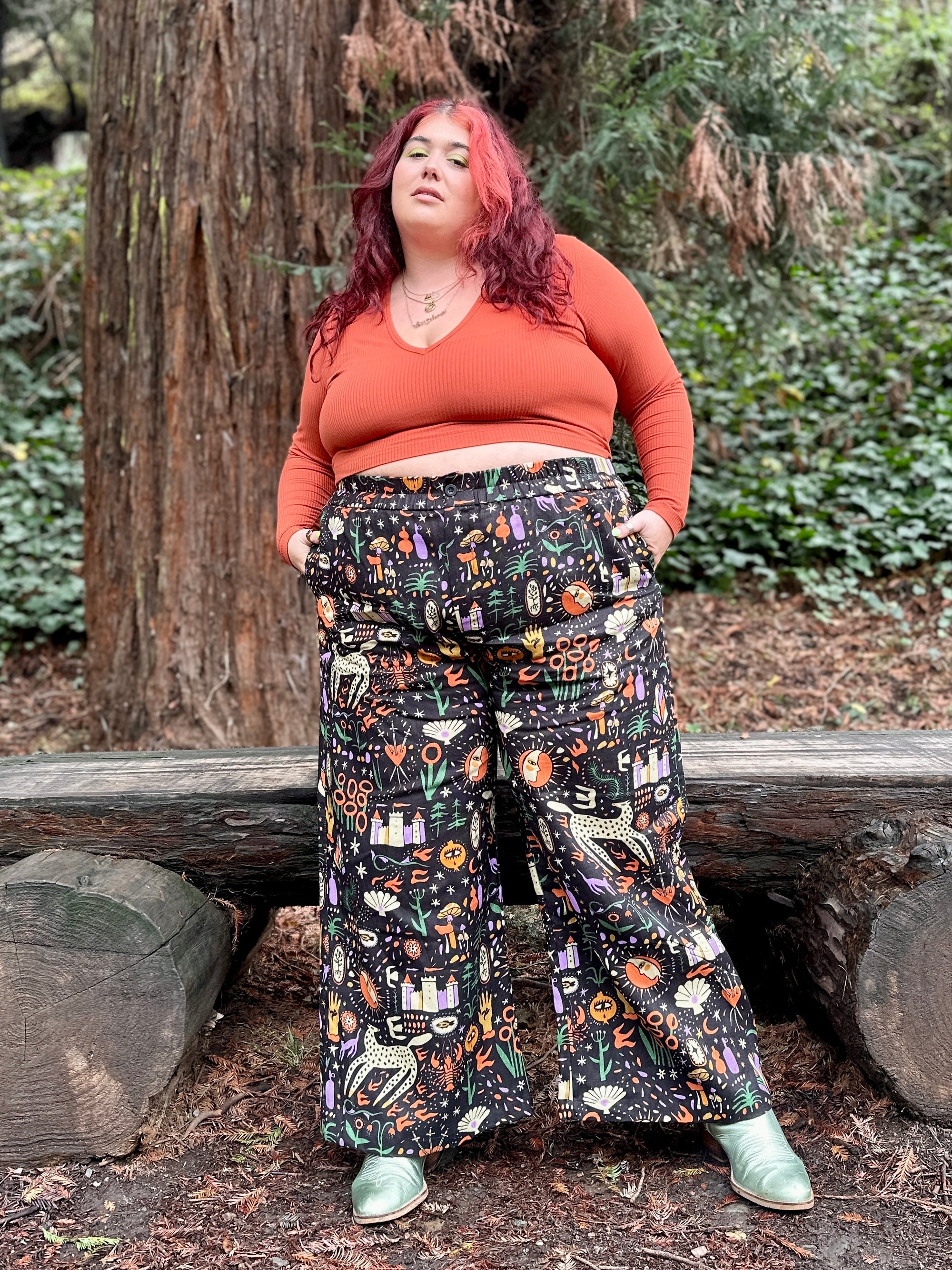 Linen Catalina Pant Tarot Garden