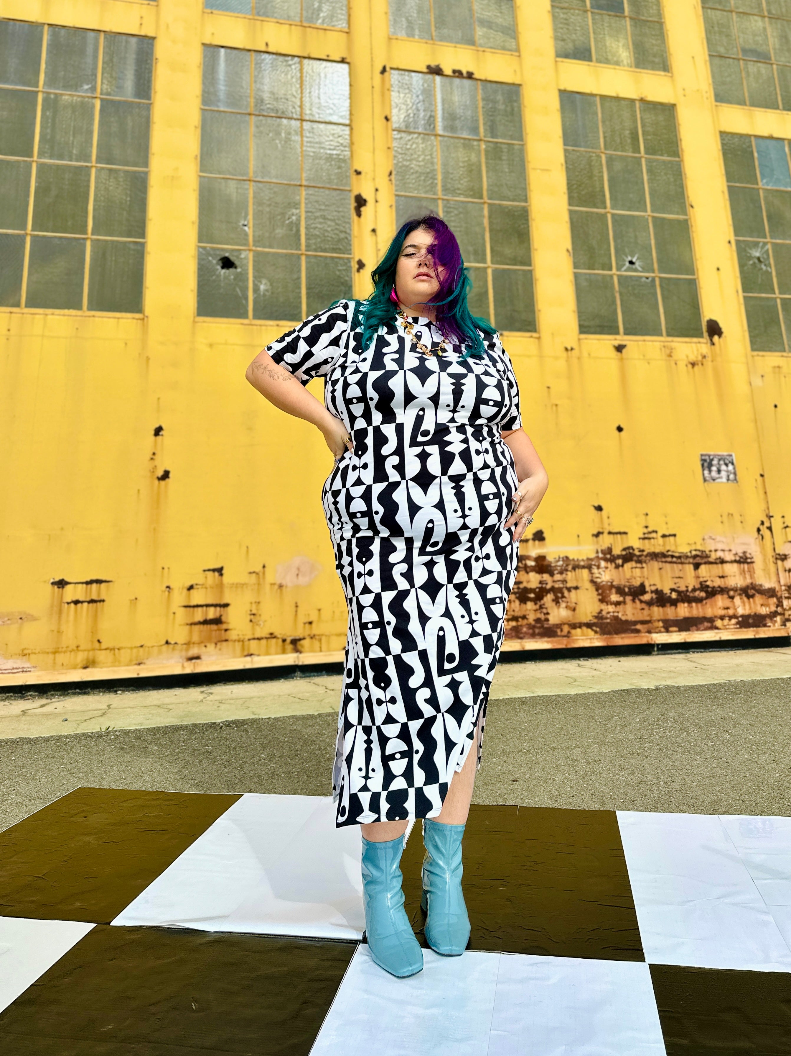 Jersey Maxi Dress Illusions