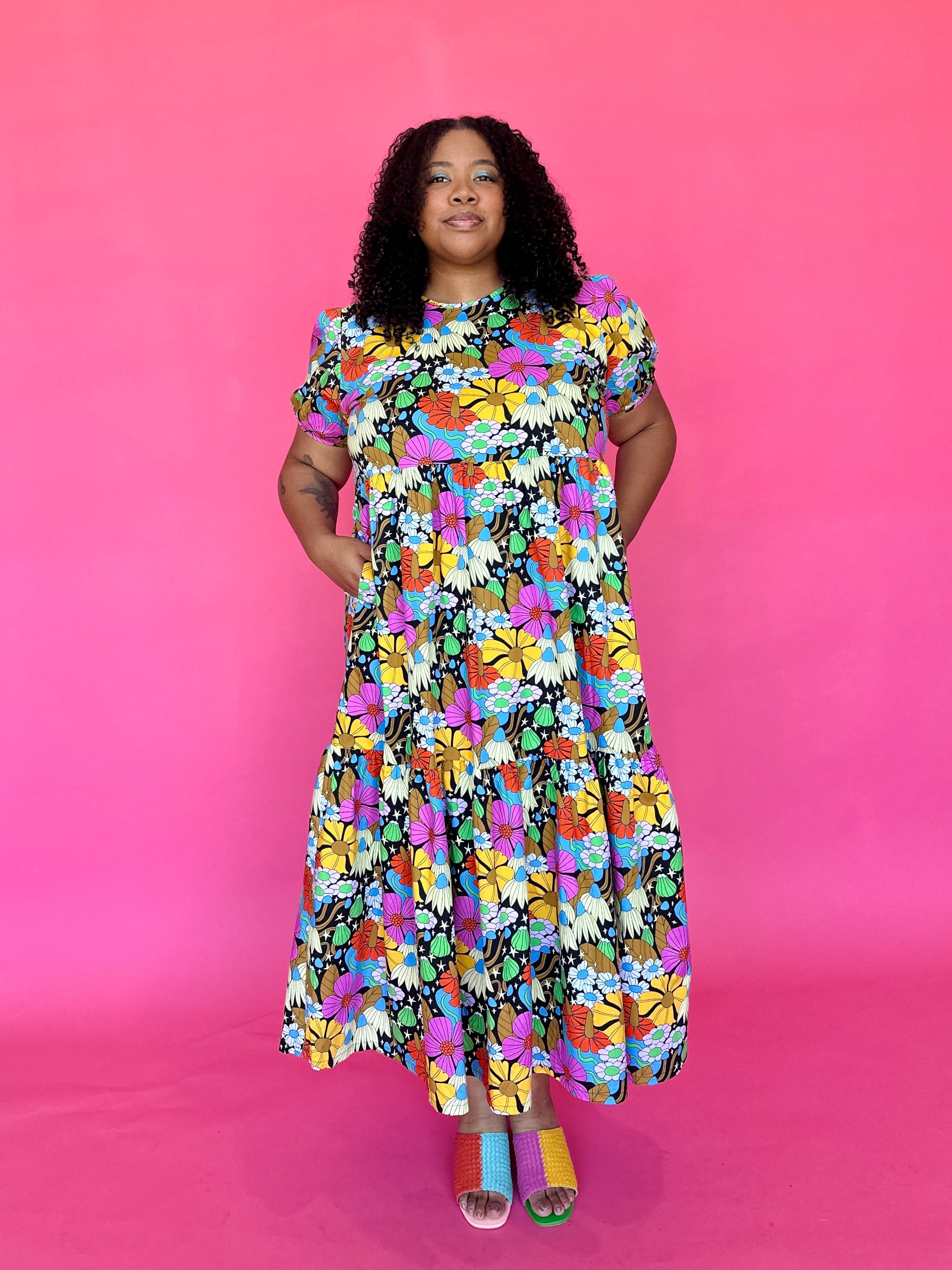 Inanna Dress Cosmic Floral