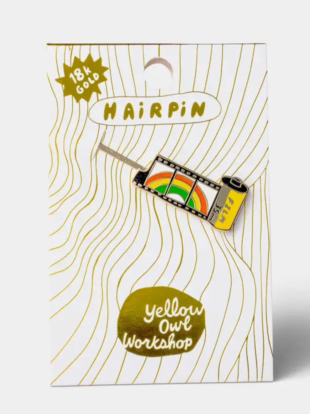 Rainbow 35mm Film Hairpin