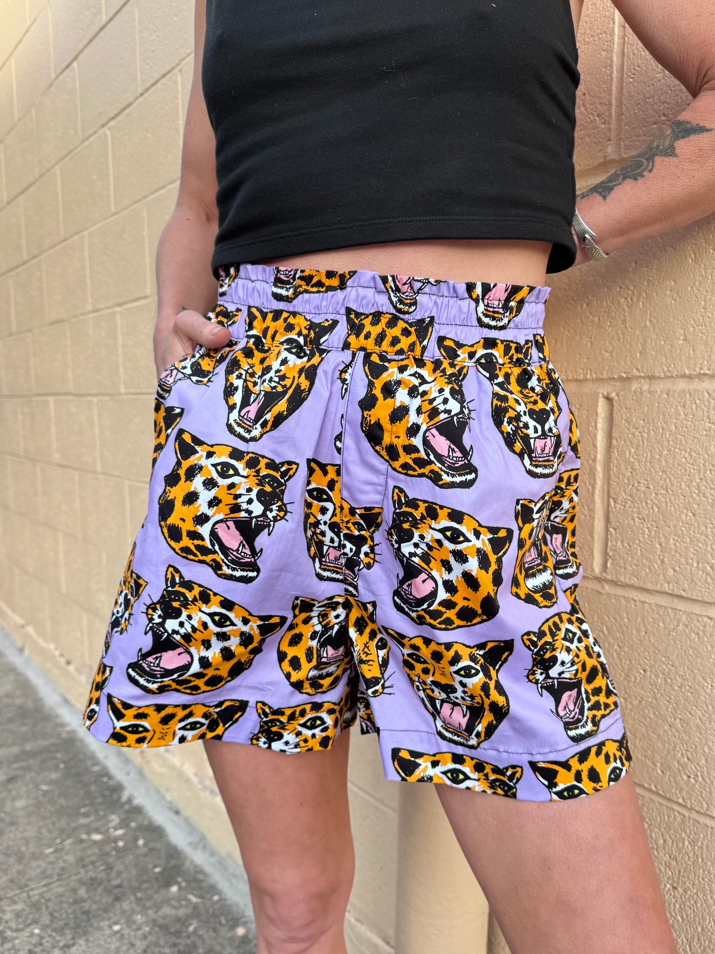 Boxer Short Cheetah Head