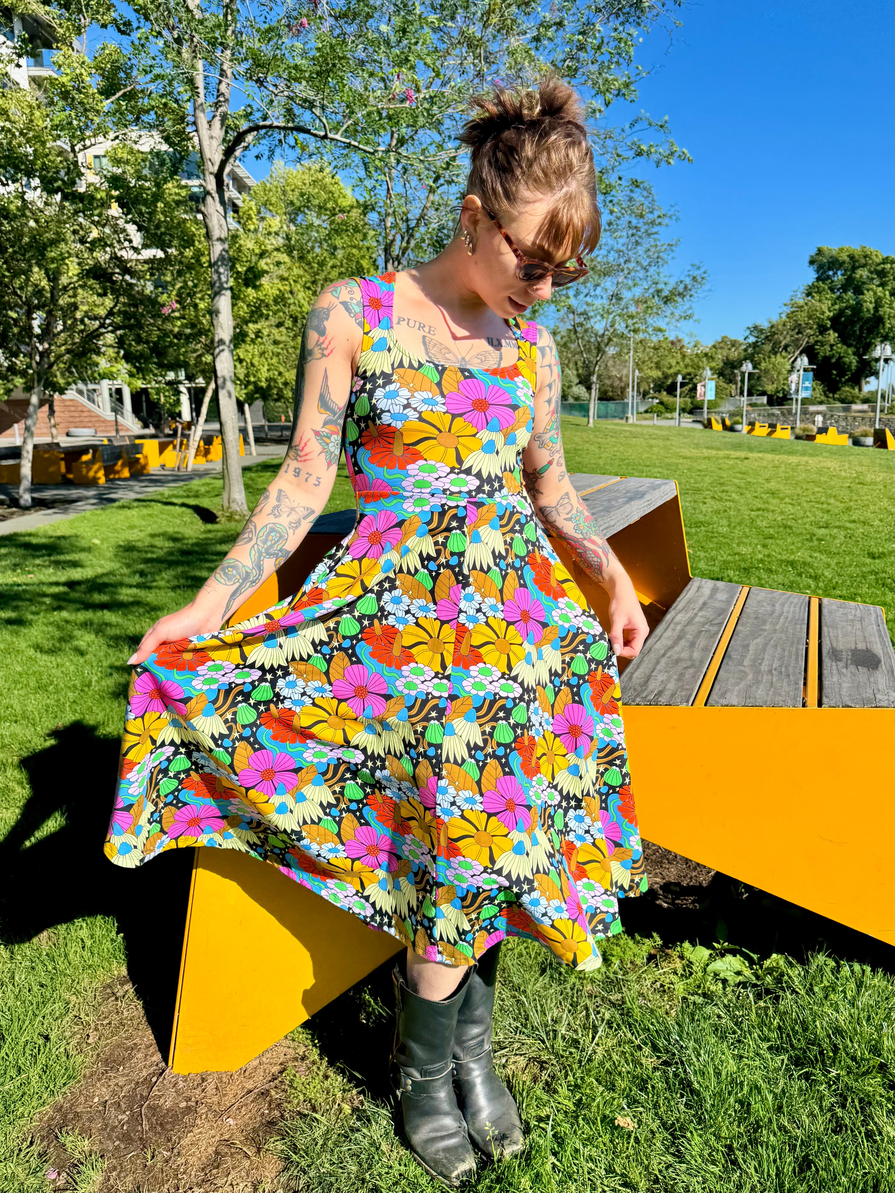 Picnic Dress Cosmic Floral