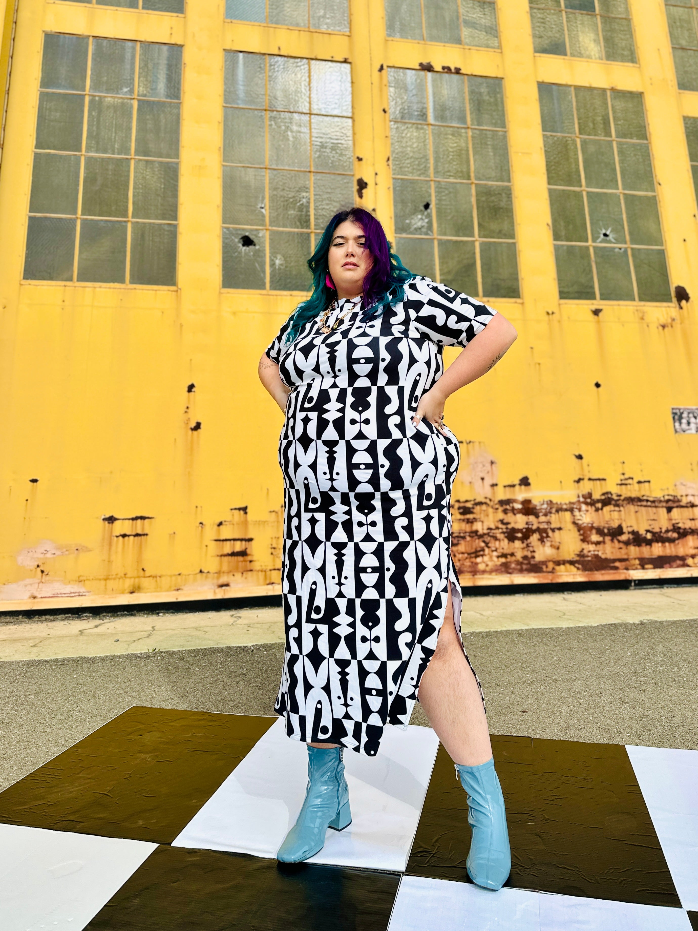 Jersey Maxi Dress Illusions