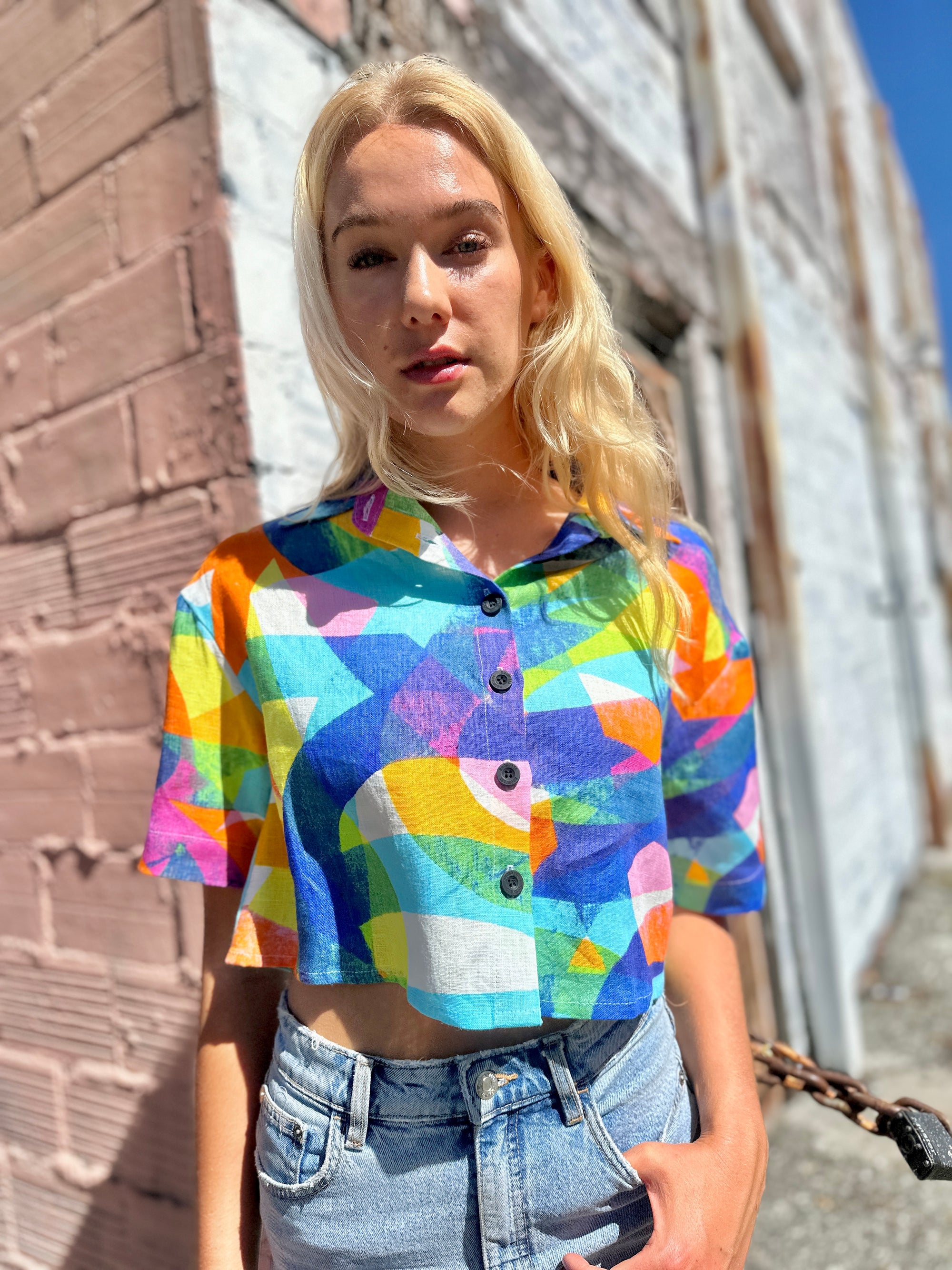 Linen Olivia Top Heatwave