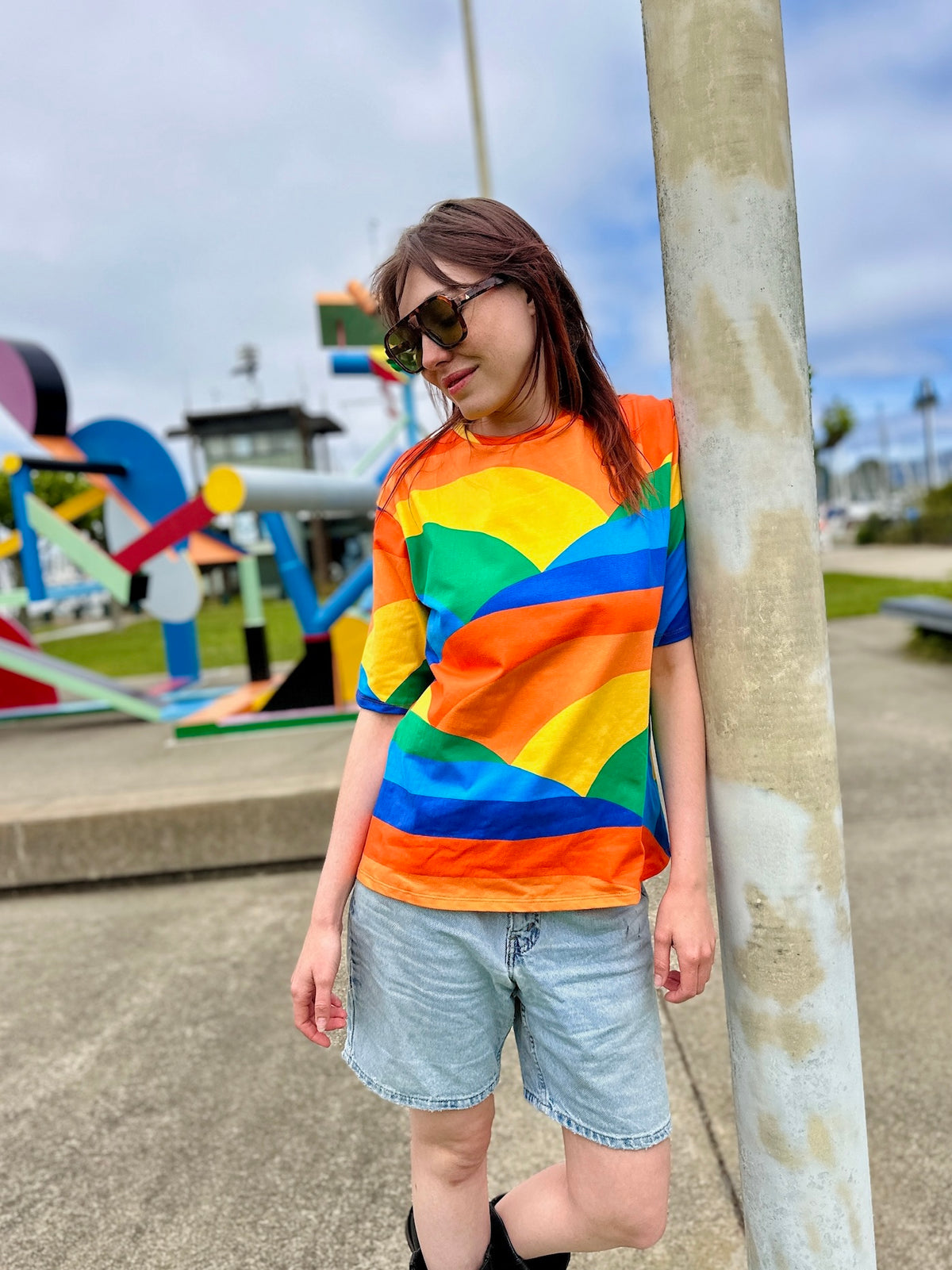 Oversized Tee Sunset Valley *Minor imperfections*