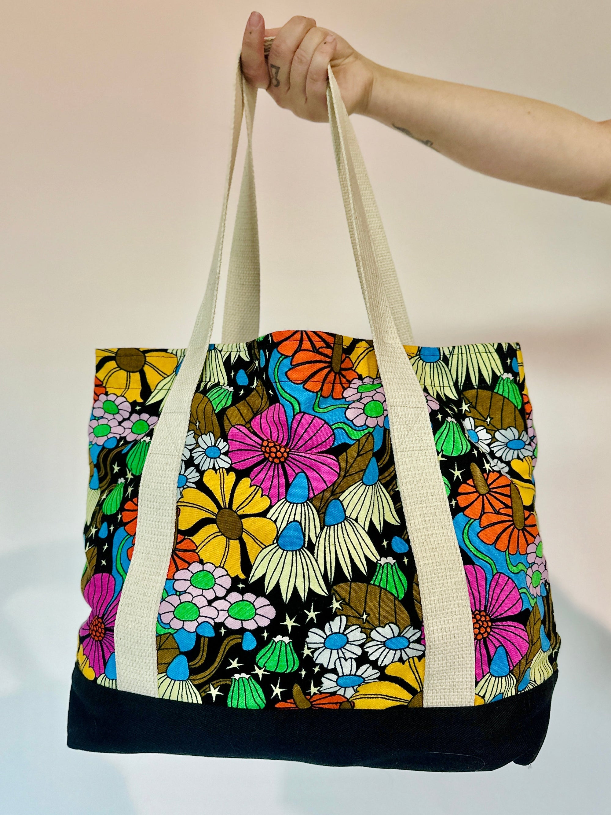 Boat Tote - Cosmic Floral