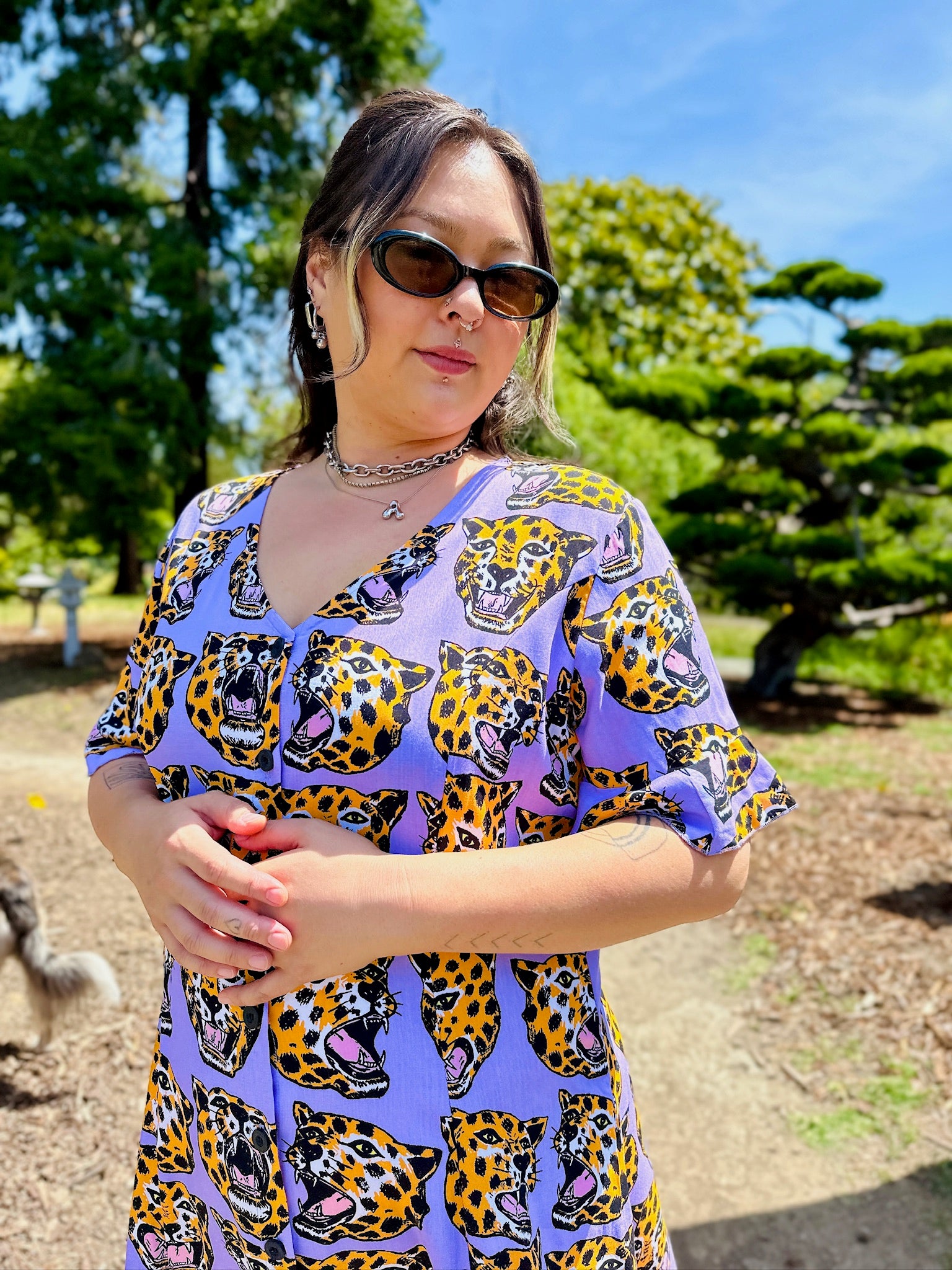 Winona Dress - Cheetah Head