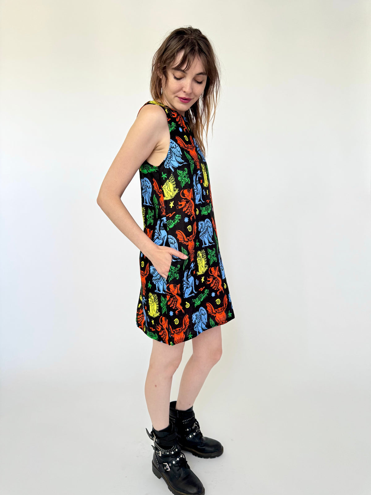 Linen Romy Dress Gargoyles