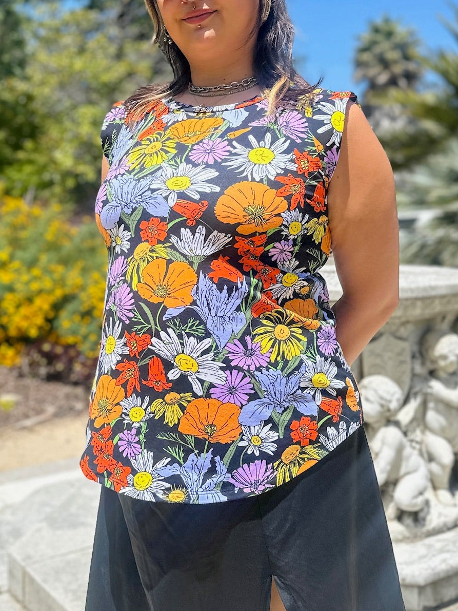 Muscle Tee Wildflowers