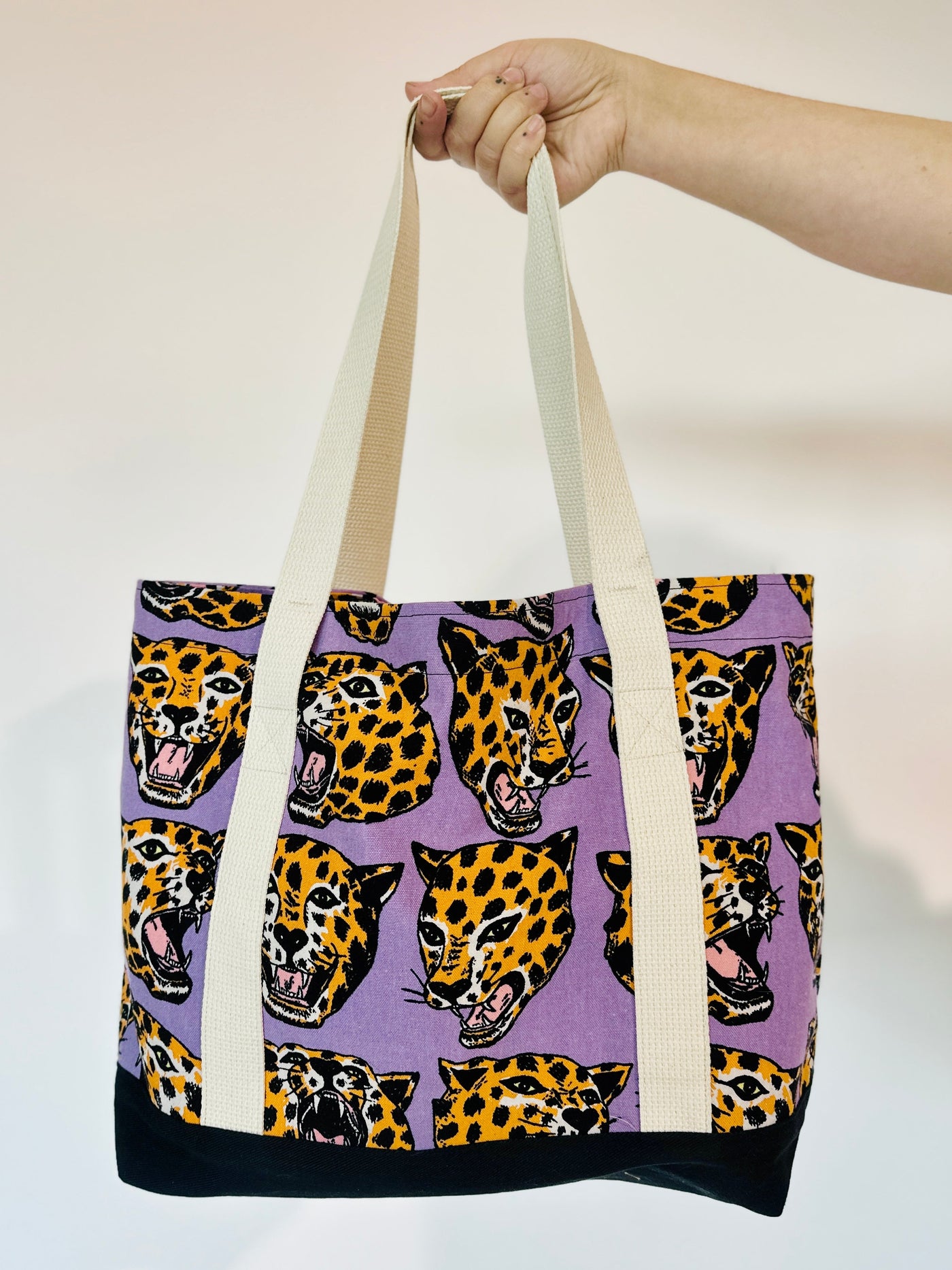 Boat Tote - Cheetah Head