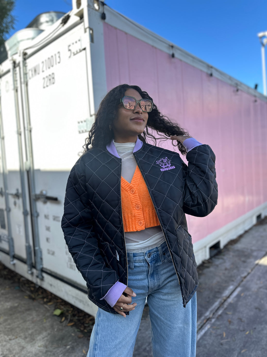 PRESALE Freezer Jacket Black/Lavender