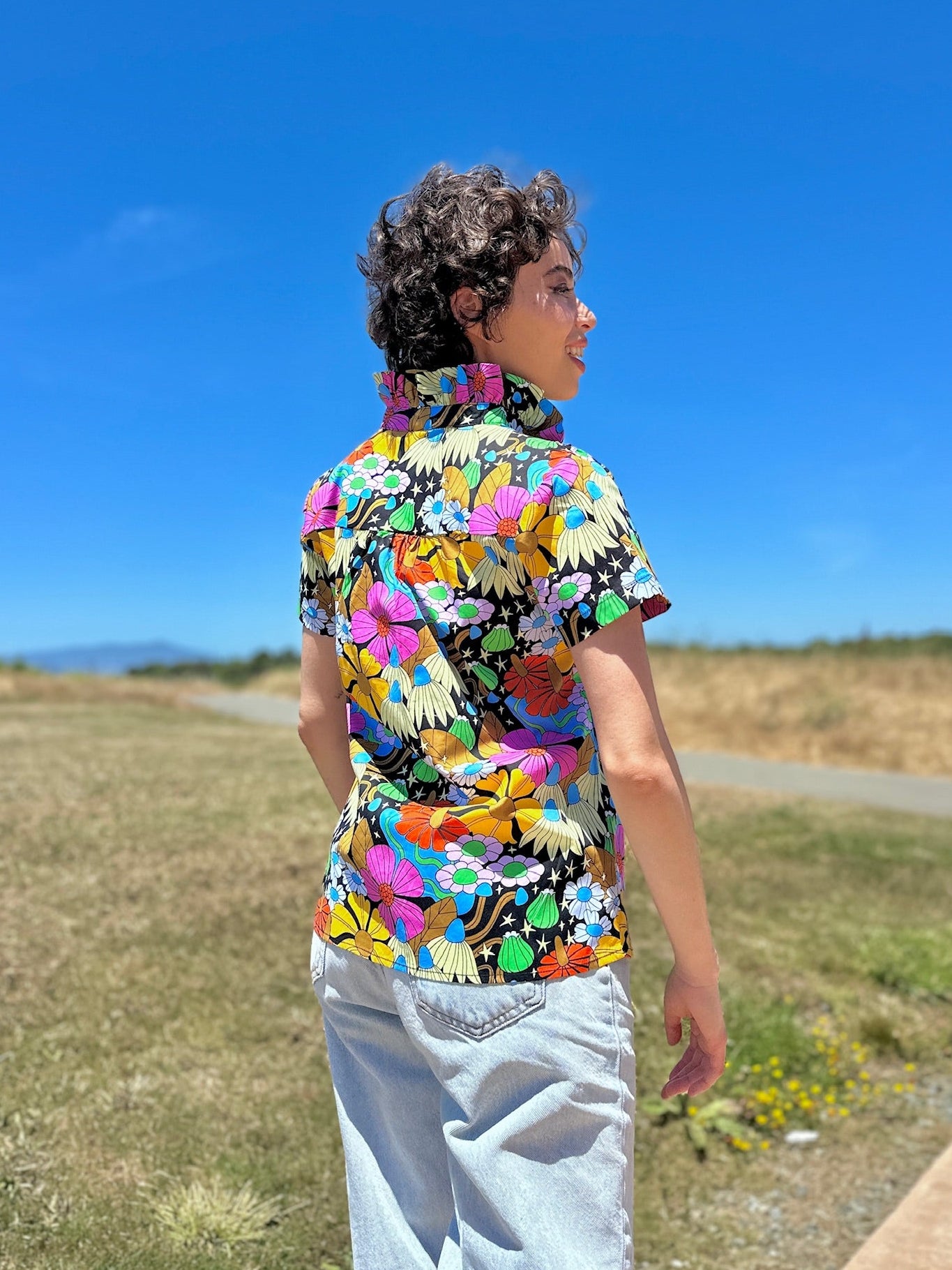 Francesca Top Cosmic Floral