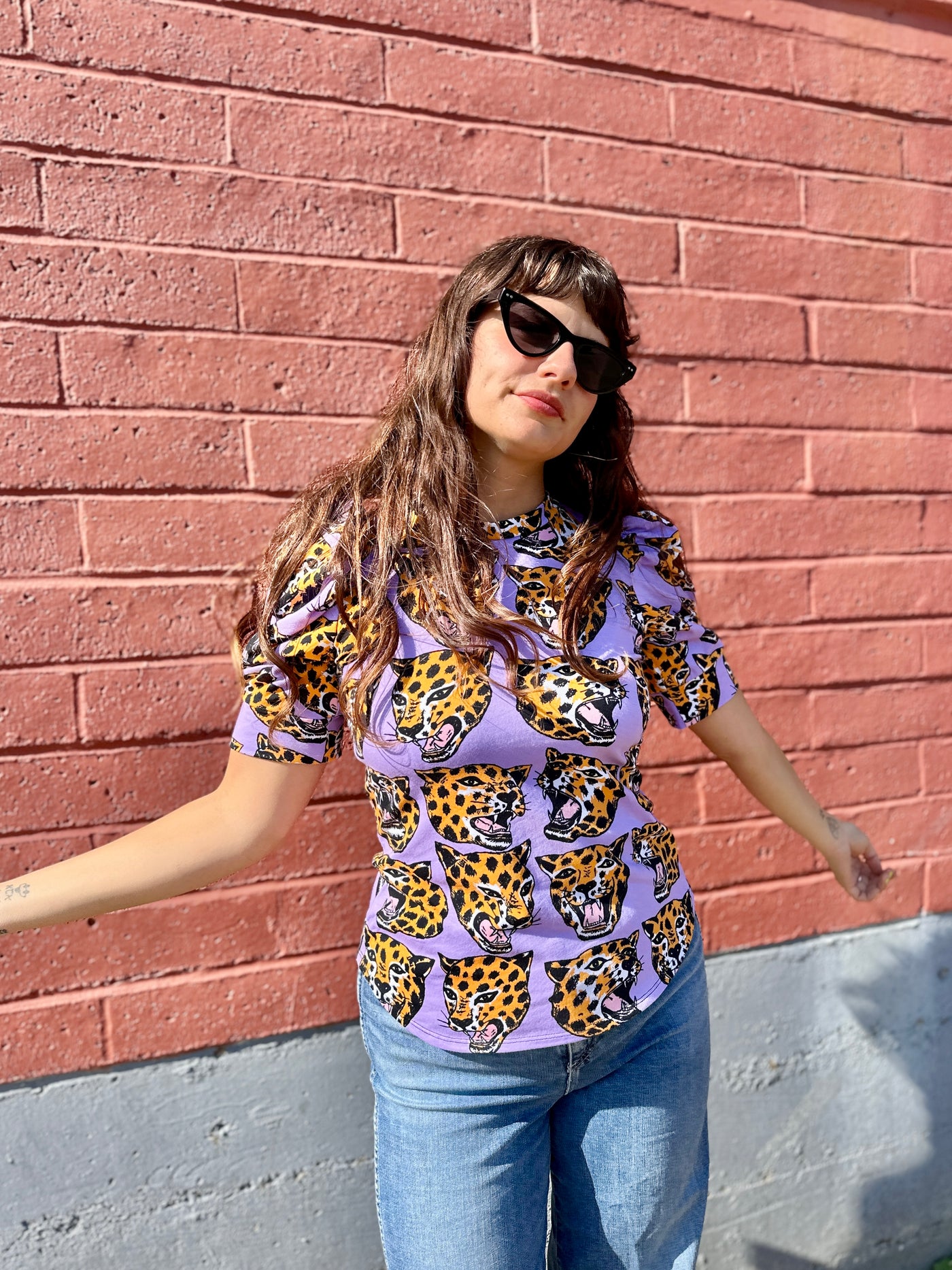 Puff Top Cheetah Head