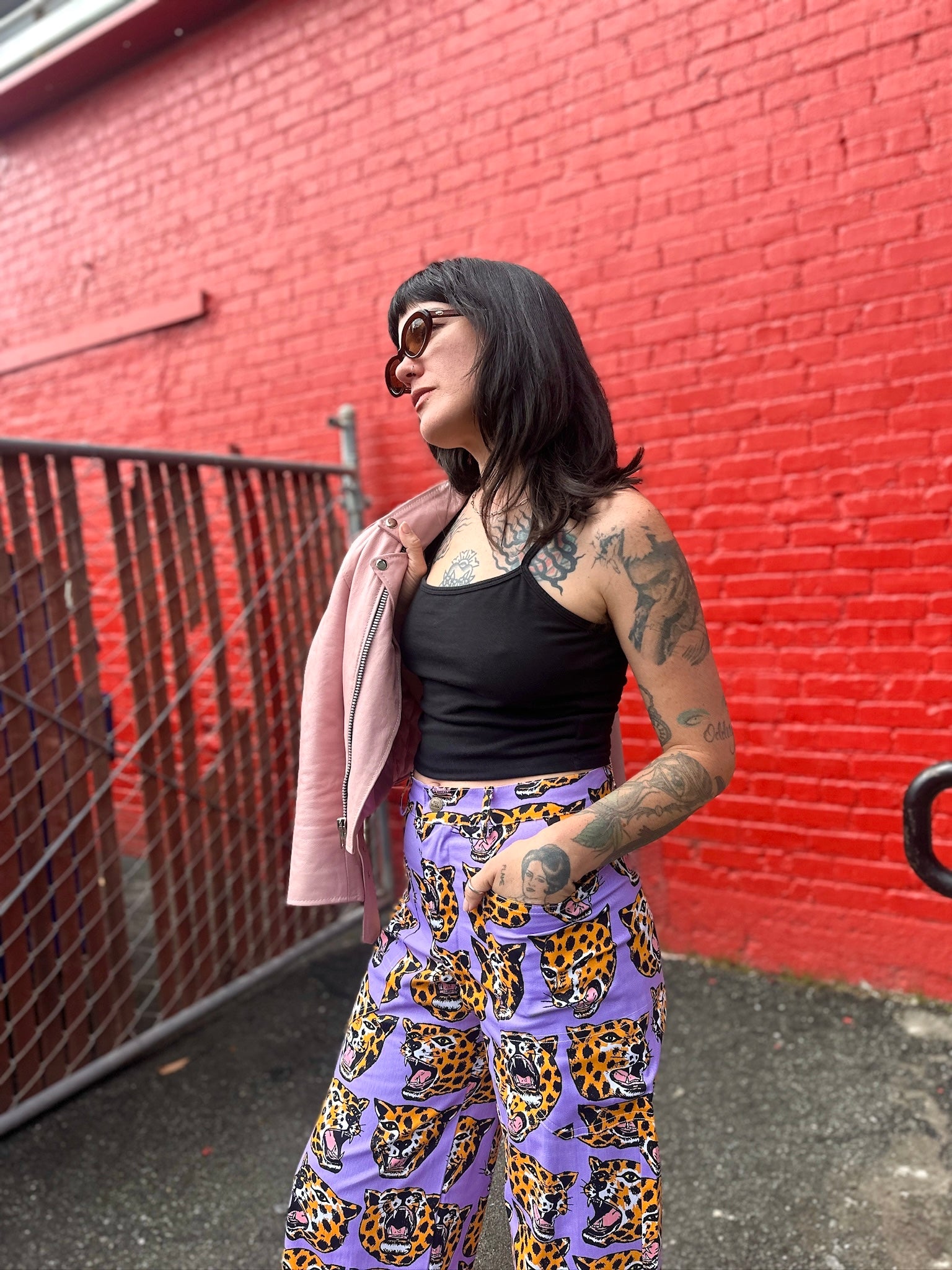 Skater Pant Cheetah Head