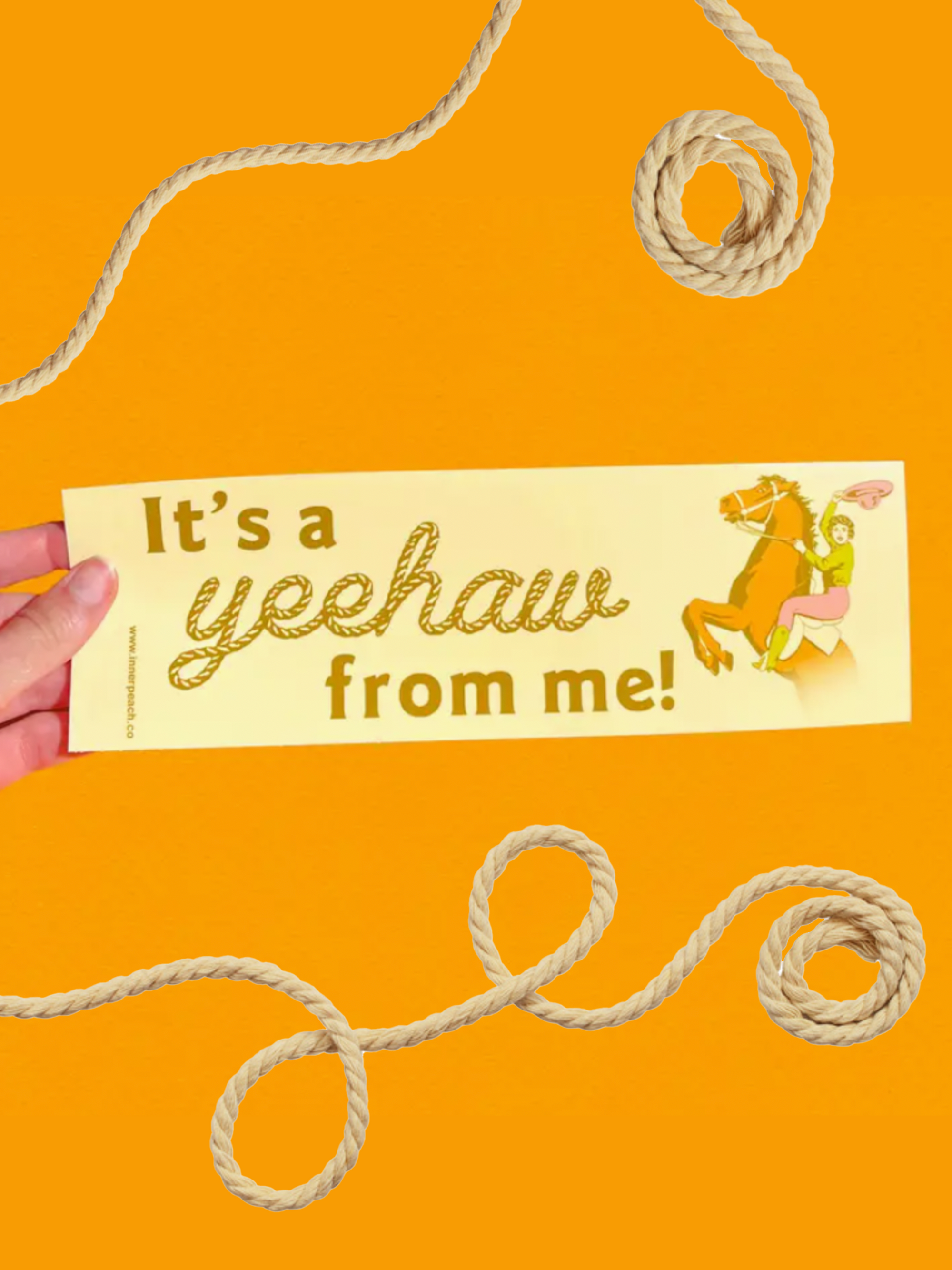 Yeehaw Bumper sticker