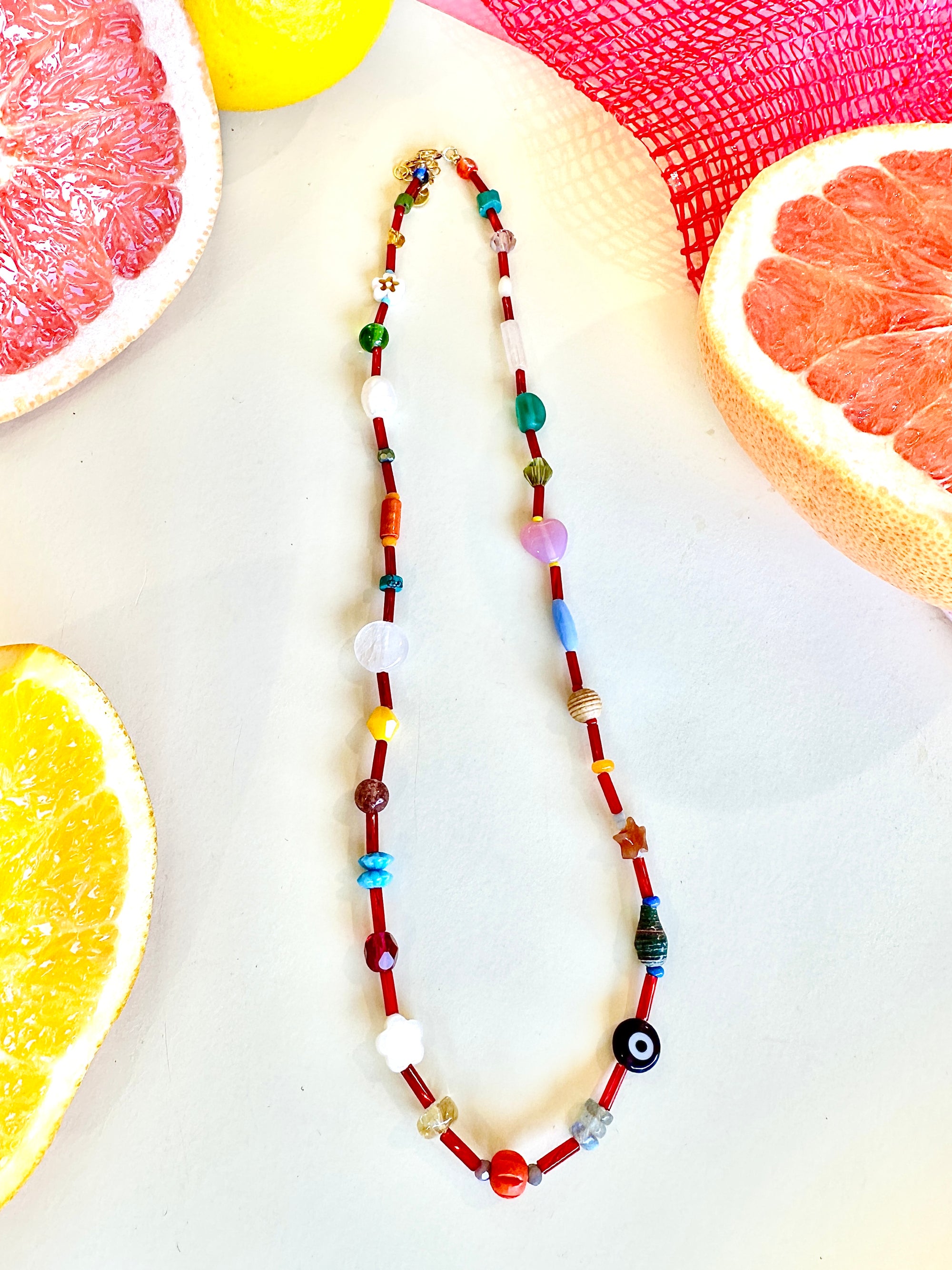 Jambalaya Necklace - Red