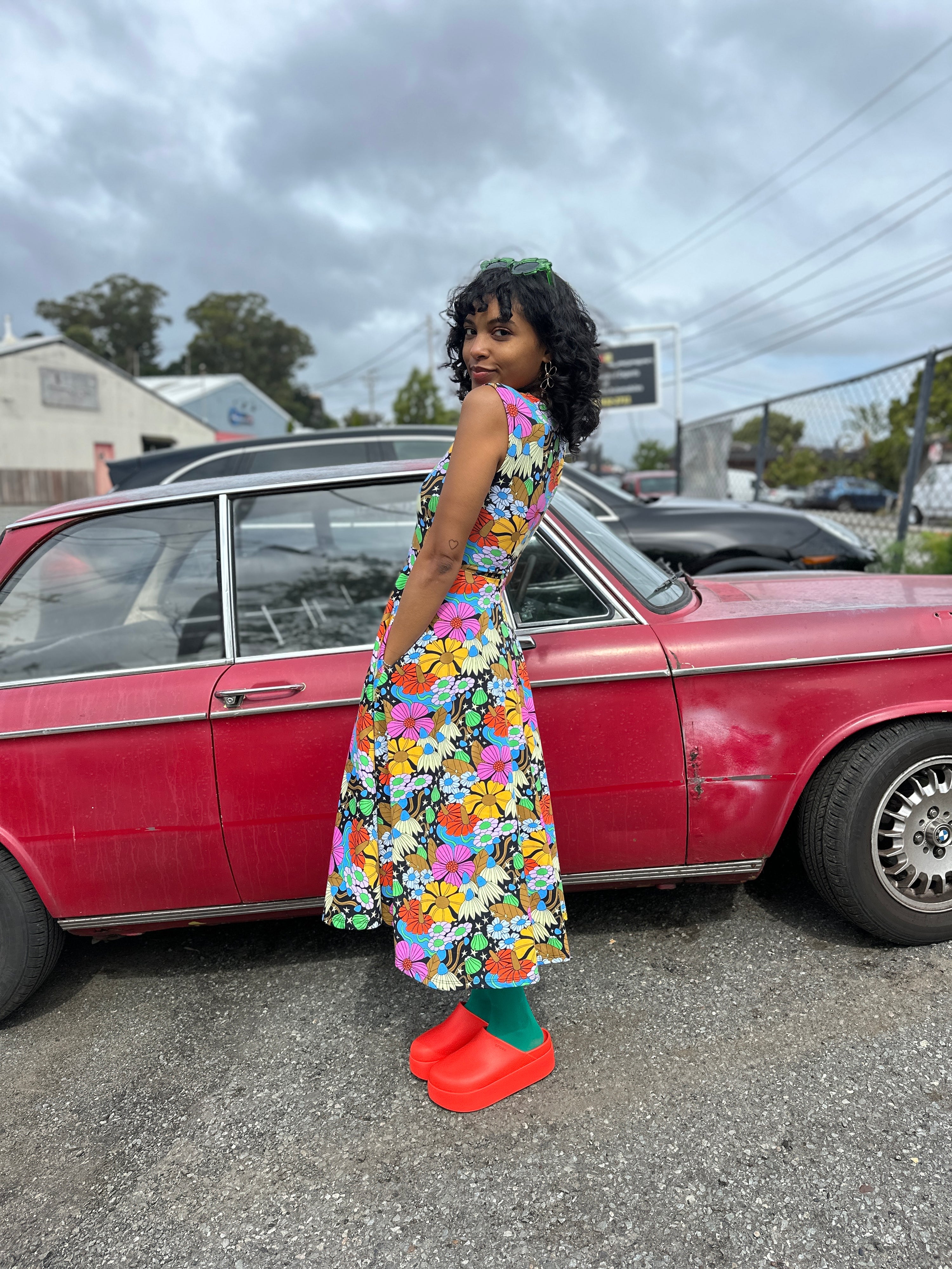 Picnic Dress Cosmic Floral