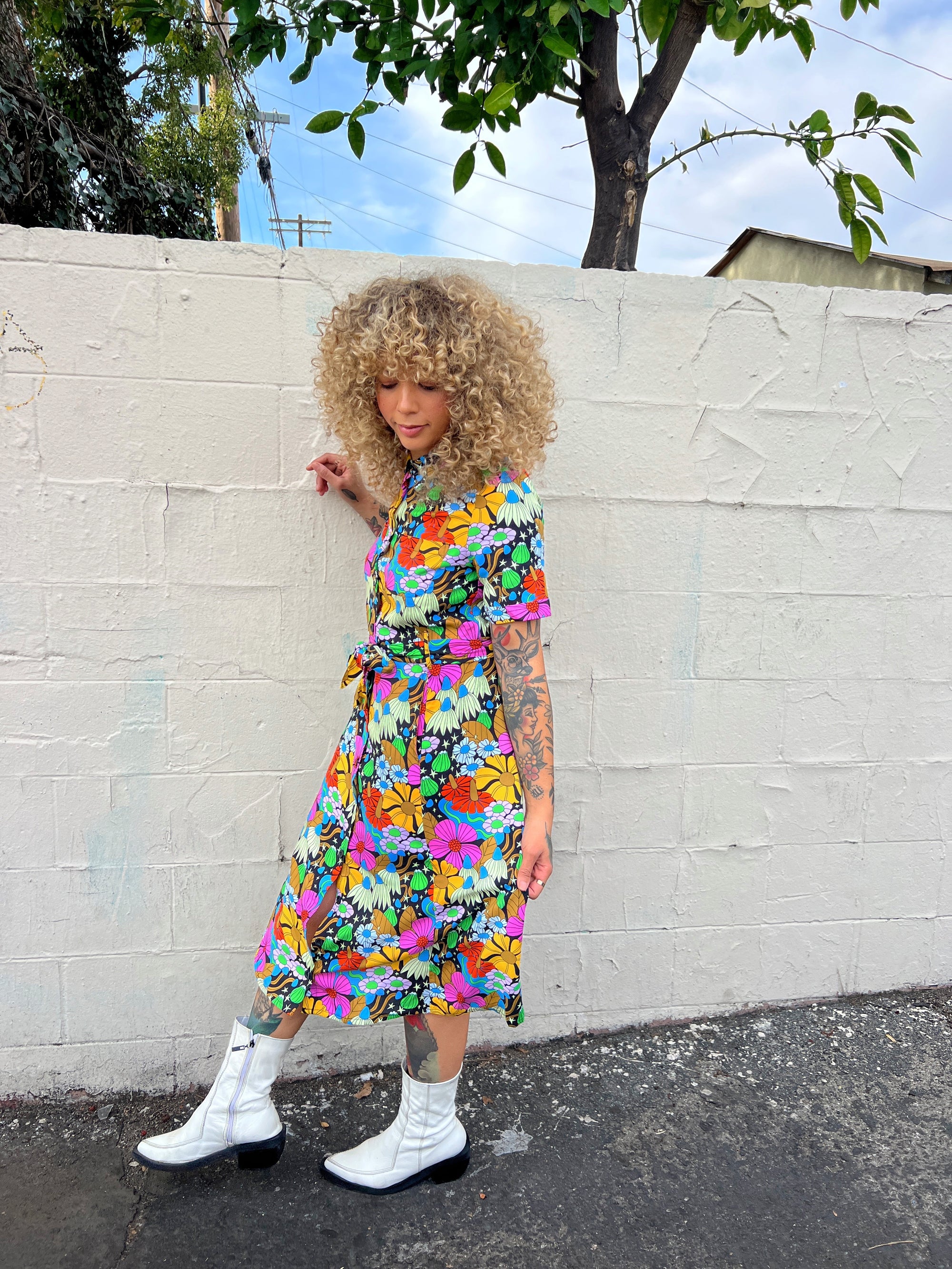 Holiday Dress Cosmic Floral