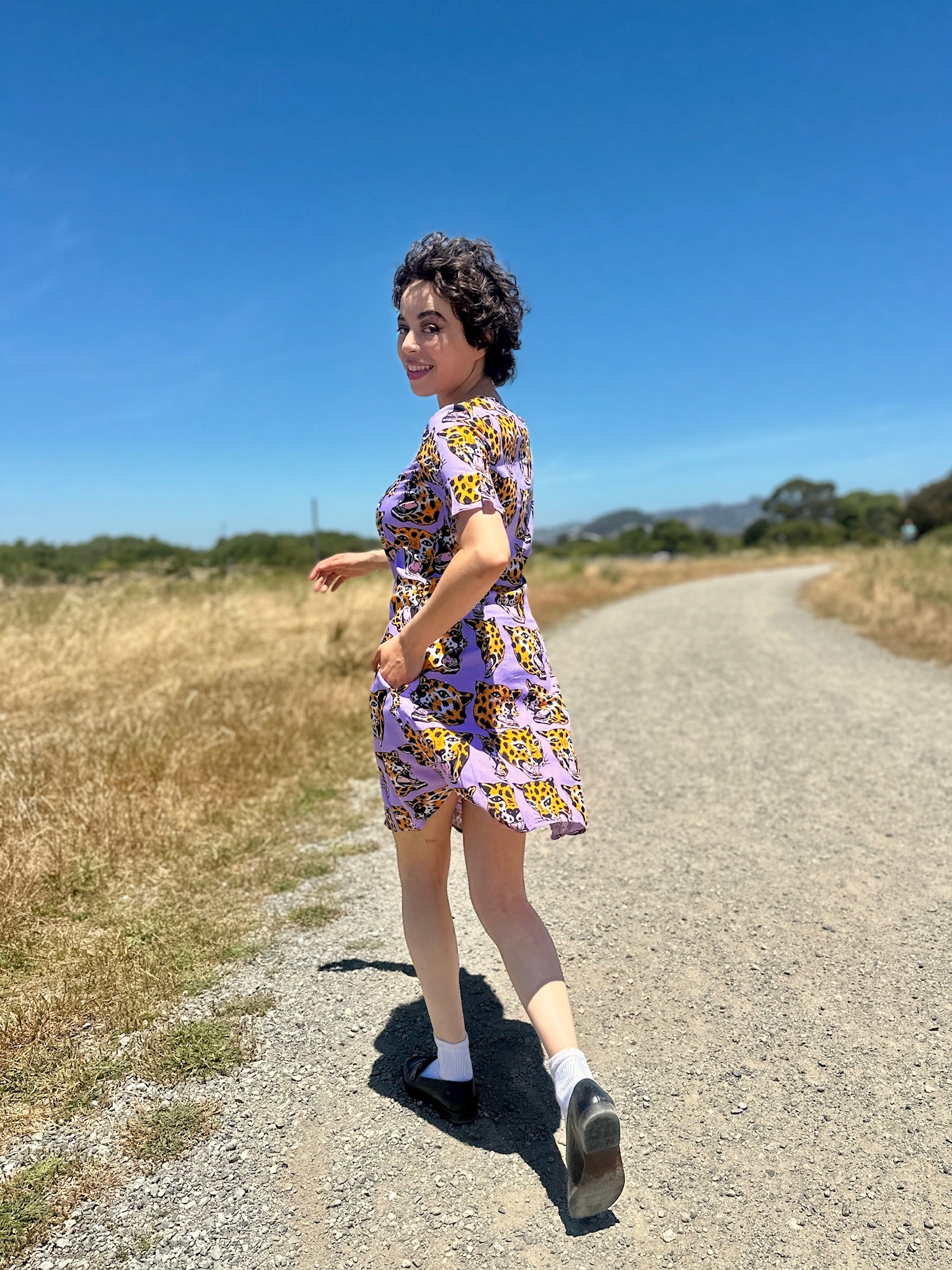 Winona Dress - Cheetah Head