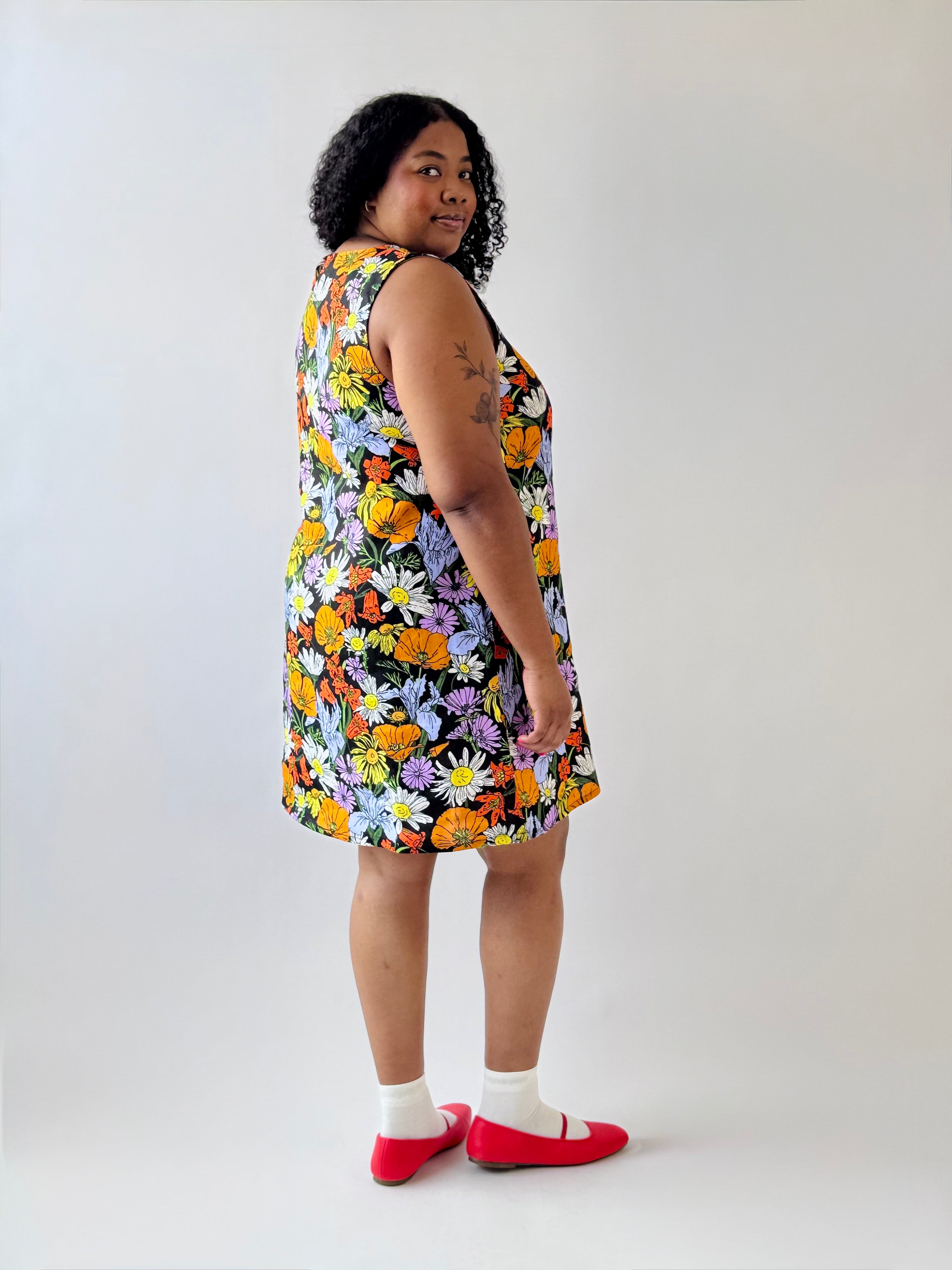 Linen Romy Dress Wildflowers