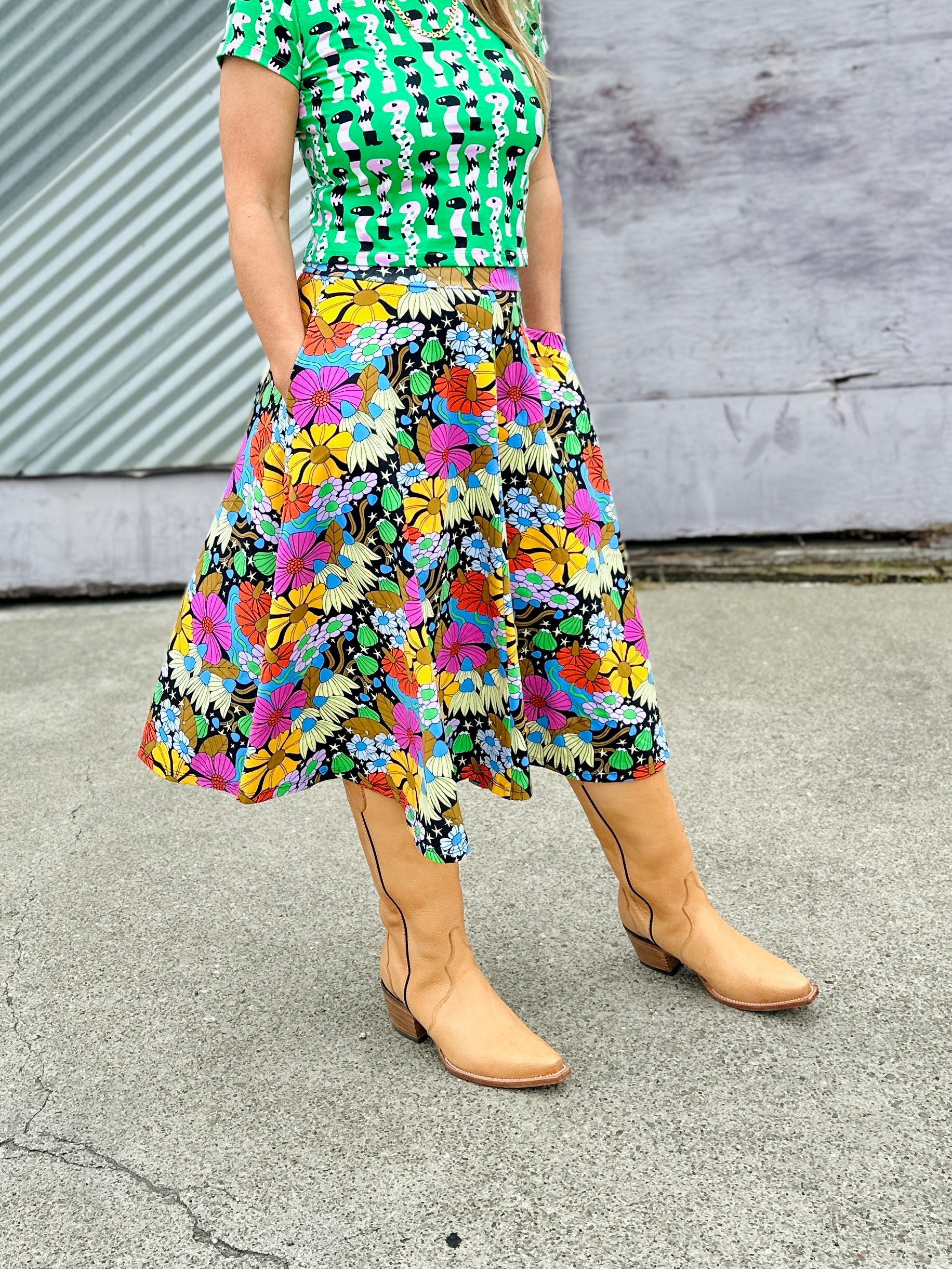 Francis Skirt Cosmic Floral