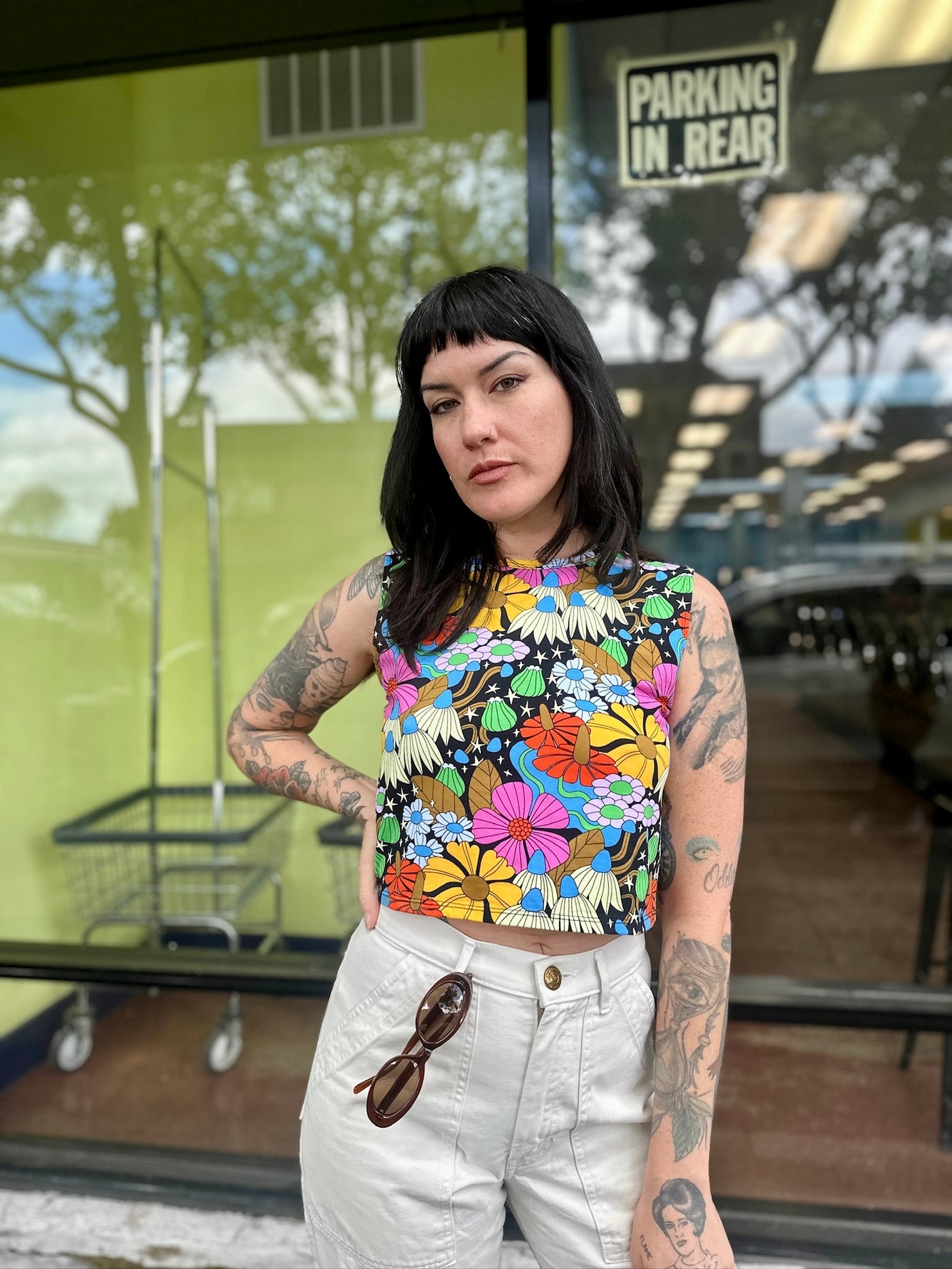 Summer Tank Cosmic Floral