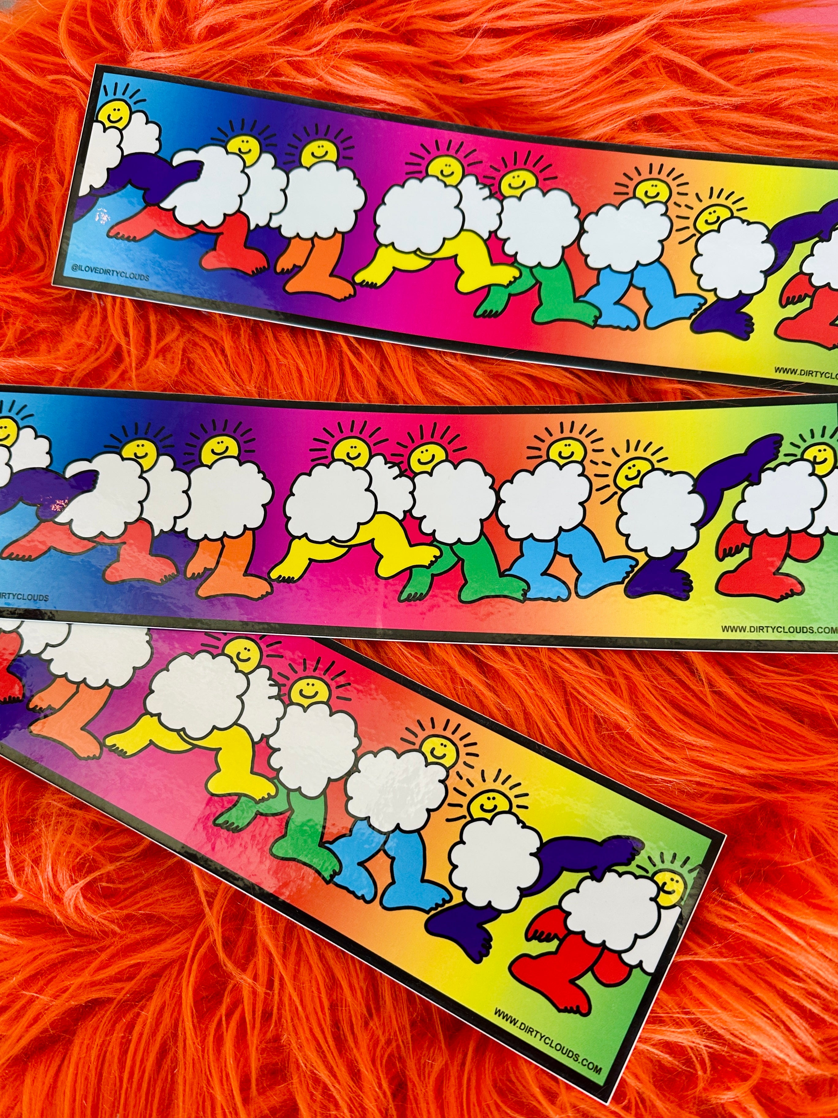 Dirty Clouds Bumper Sticker